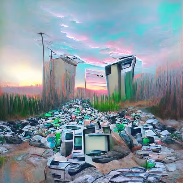 Artificial still life in landfill IV