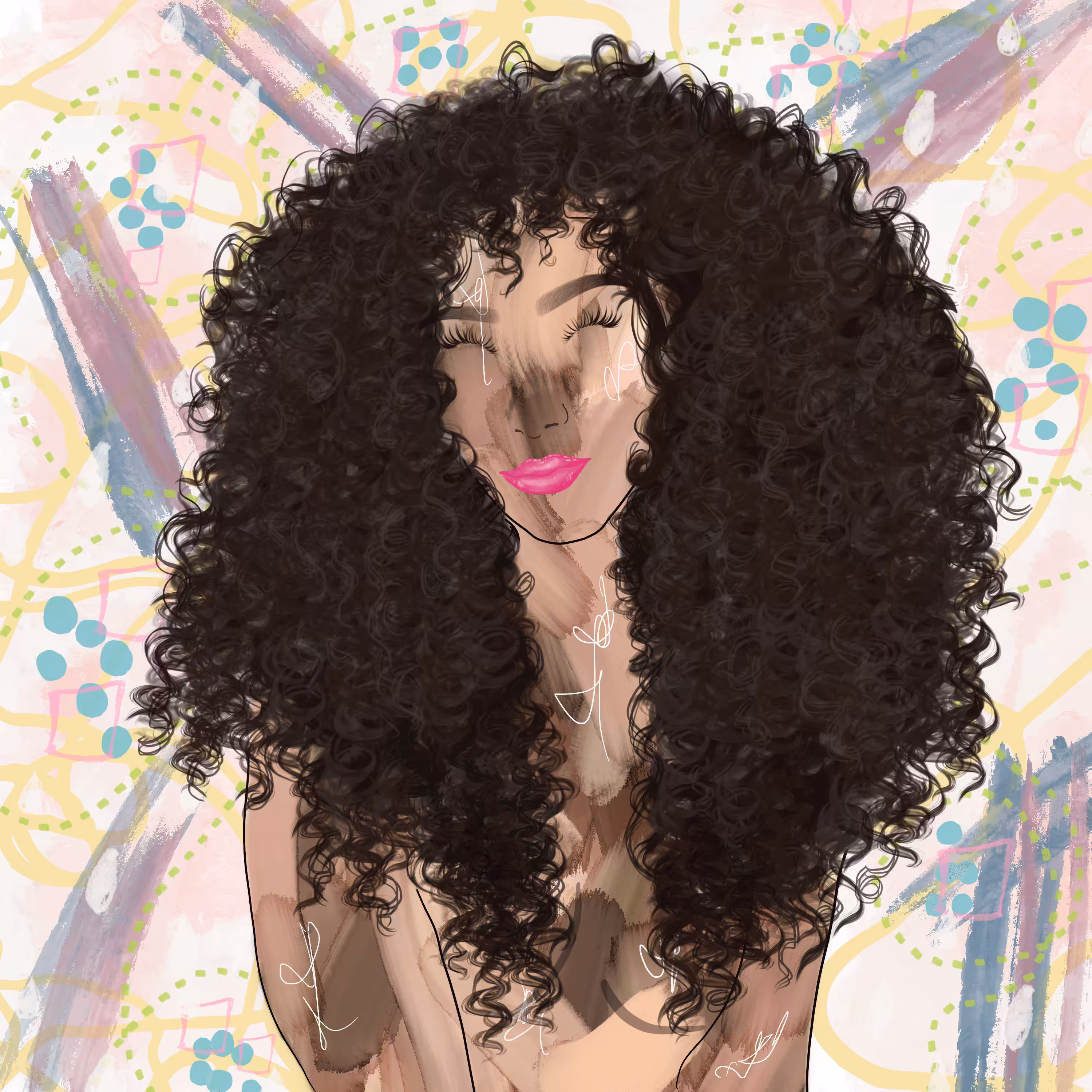 Curly Goddess #023