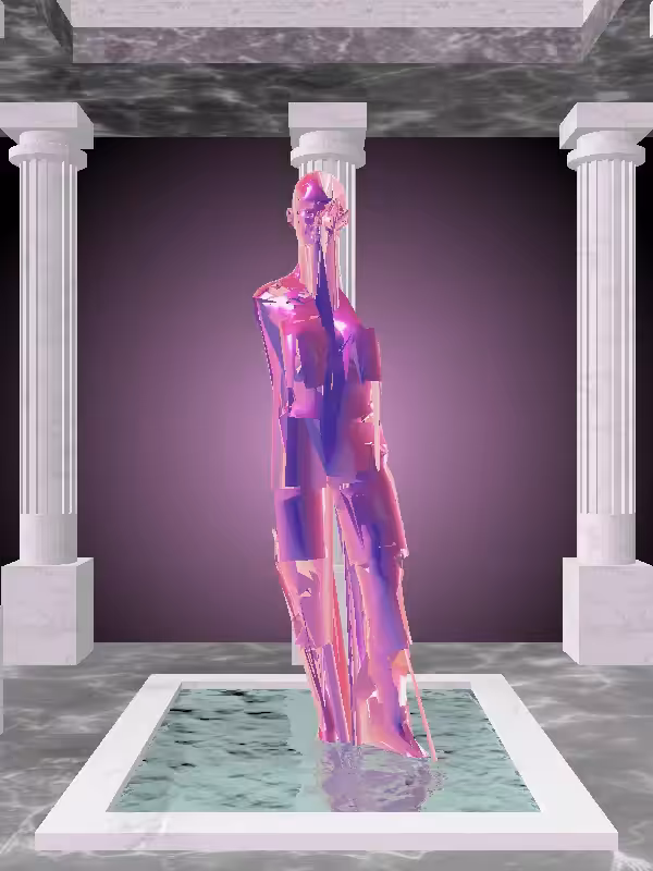 The Angry Magnetic Magenta Woman #1550