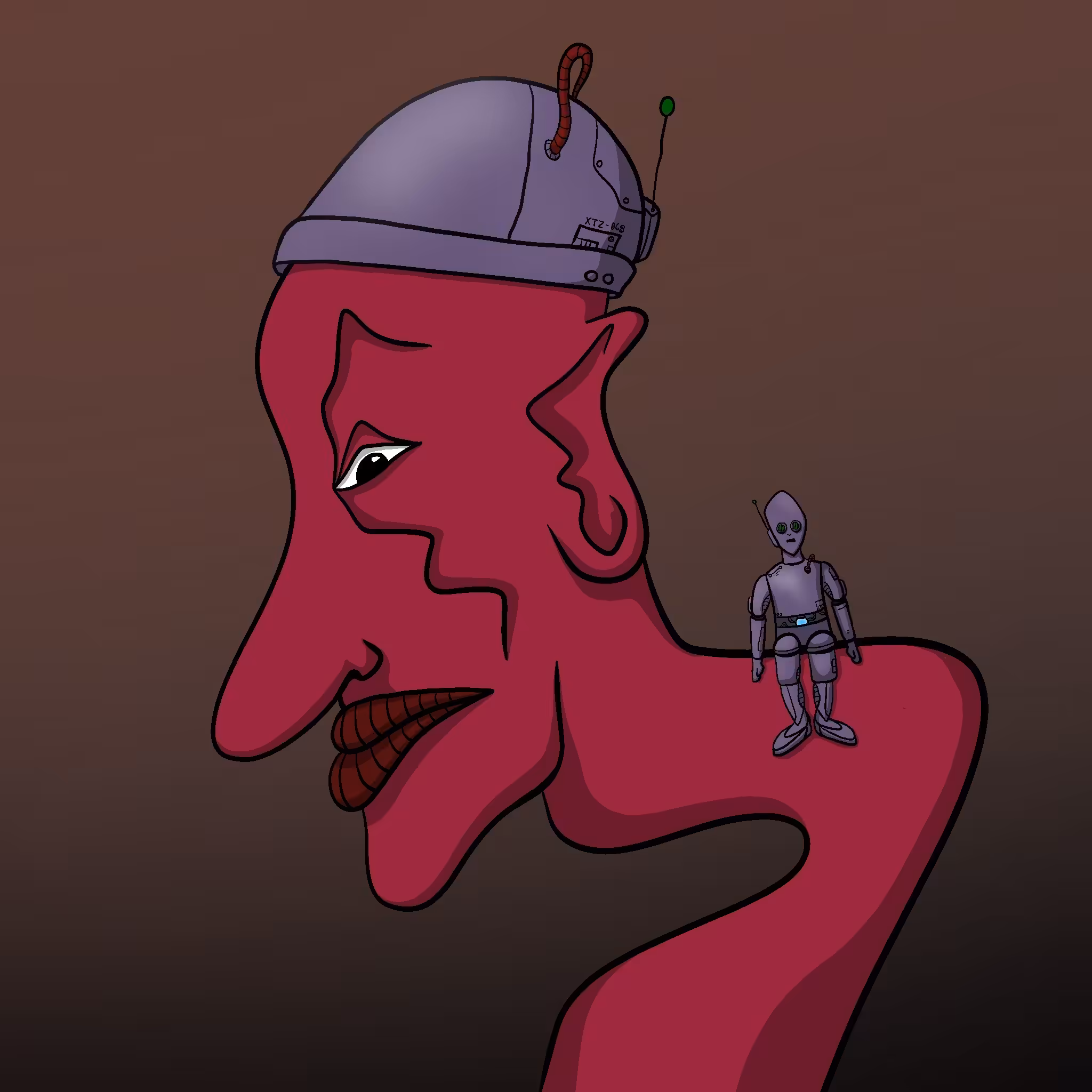 #68 Robot Buddy Face
