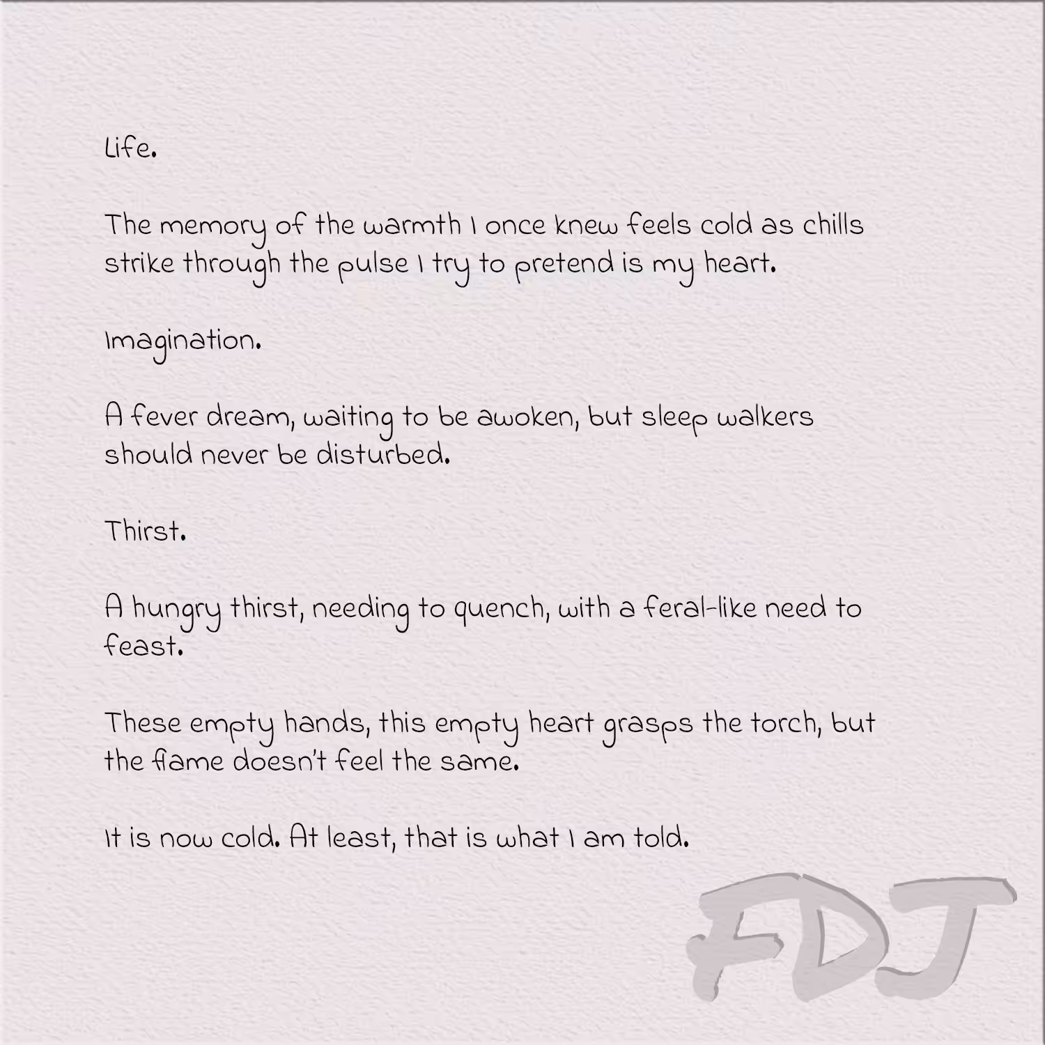A Hunger, by FDJ