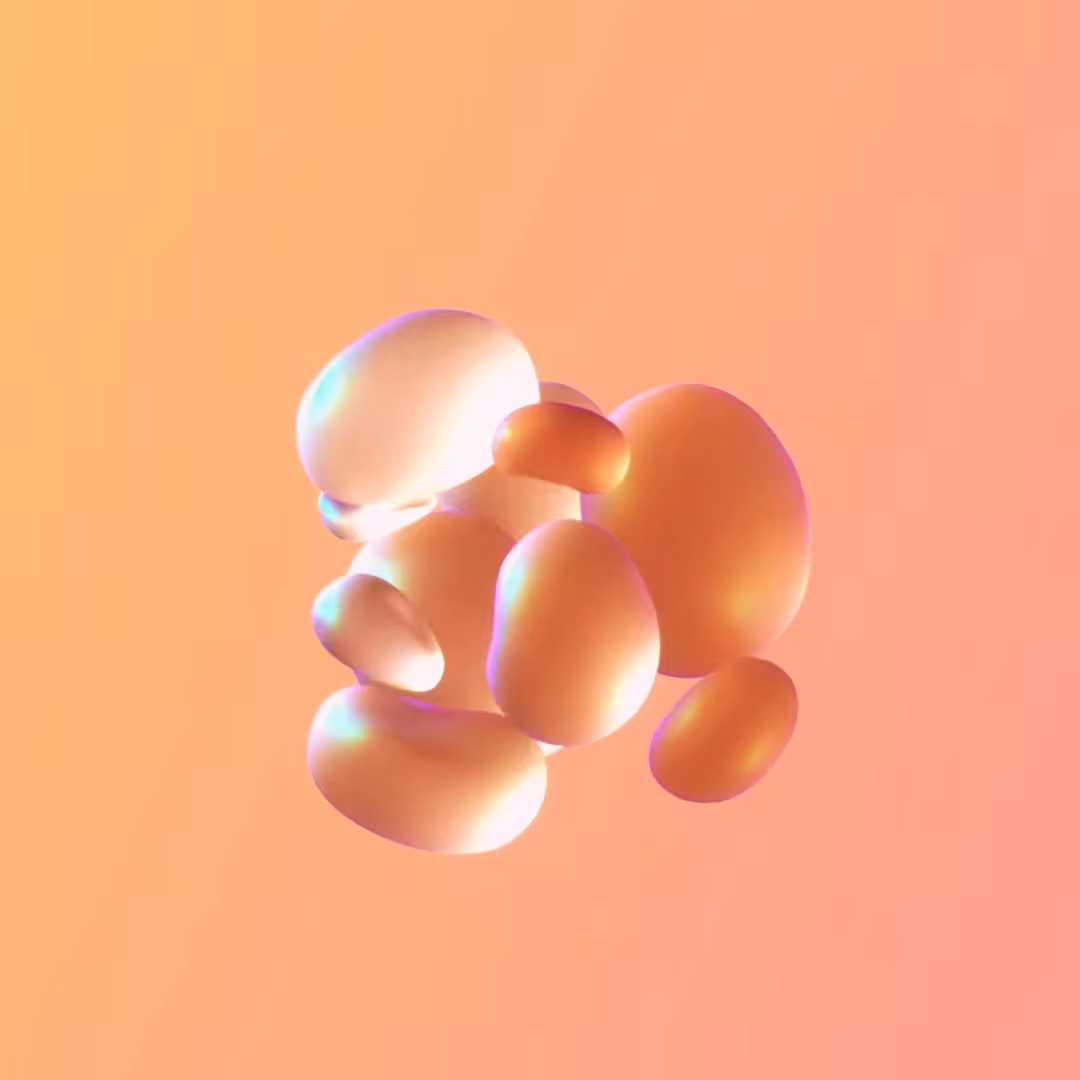 glowing blobs