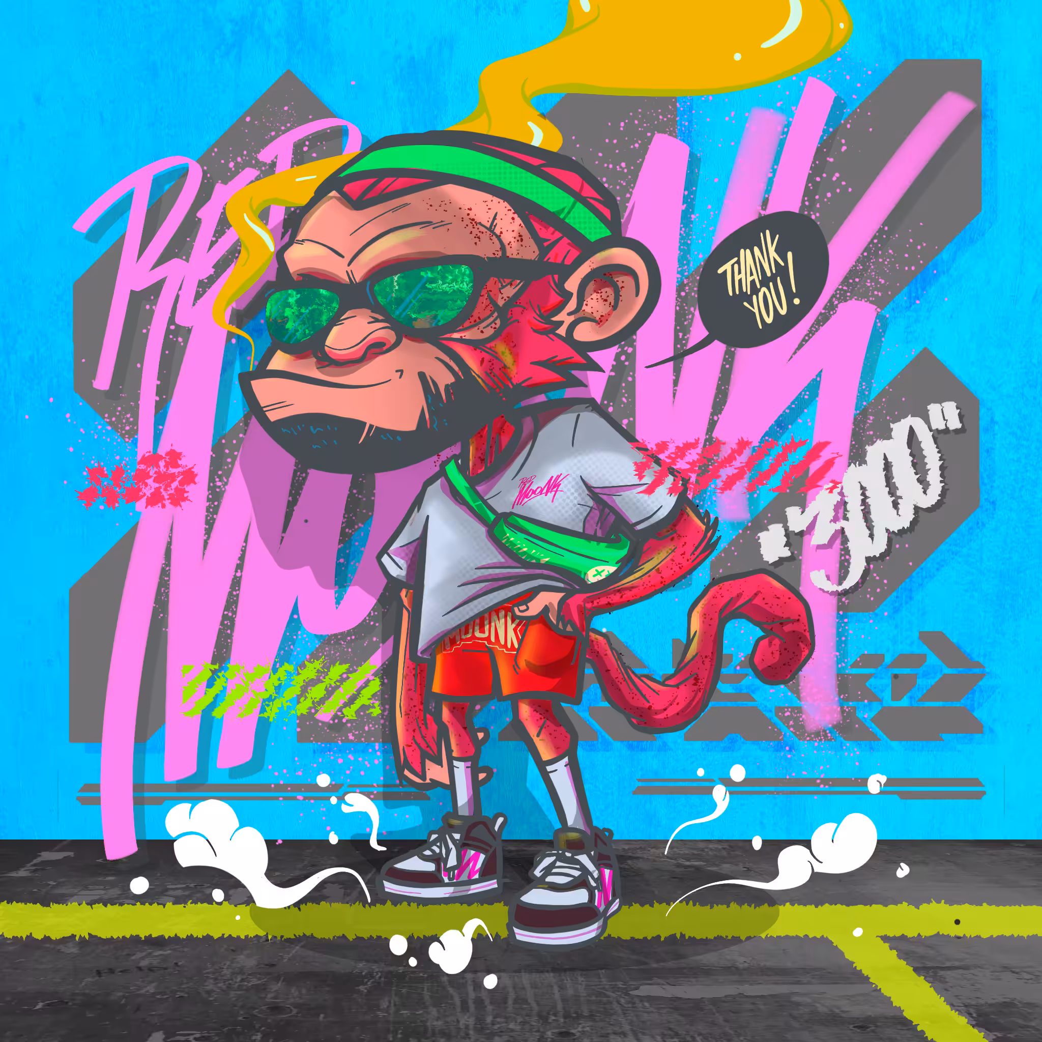 RED MOONK - BLUE