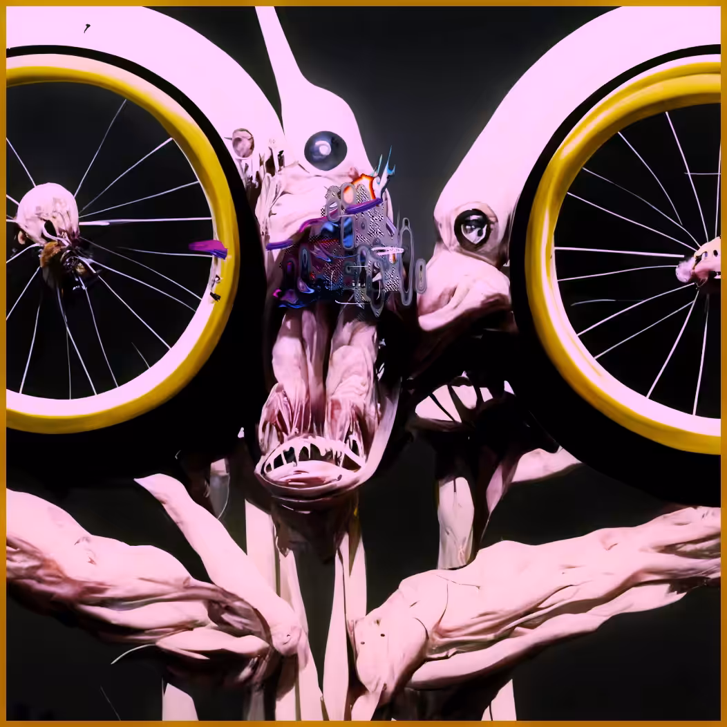 Parallell universe bicycle repairman's workshop