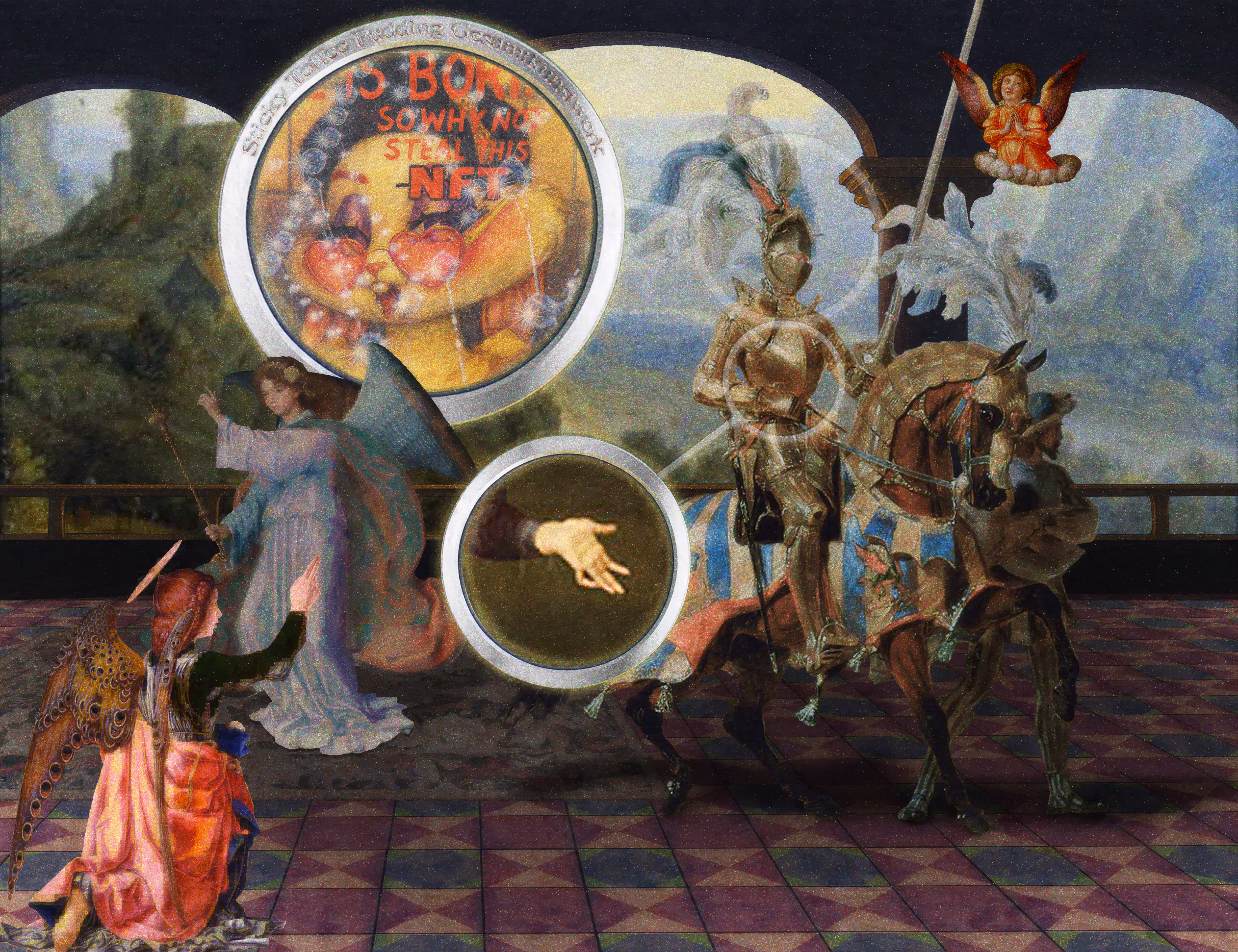The Pilgrim’s Living Room Crucifixion; Mona Lisa Hyper-Gamble #68