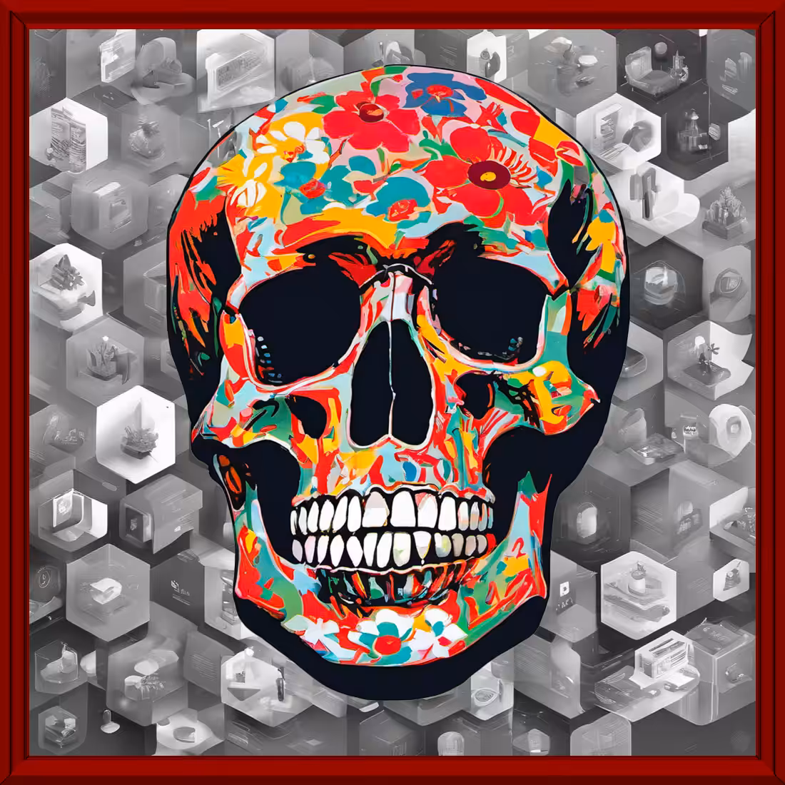 Skull Andy Warhol #2