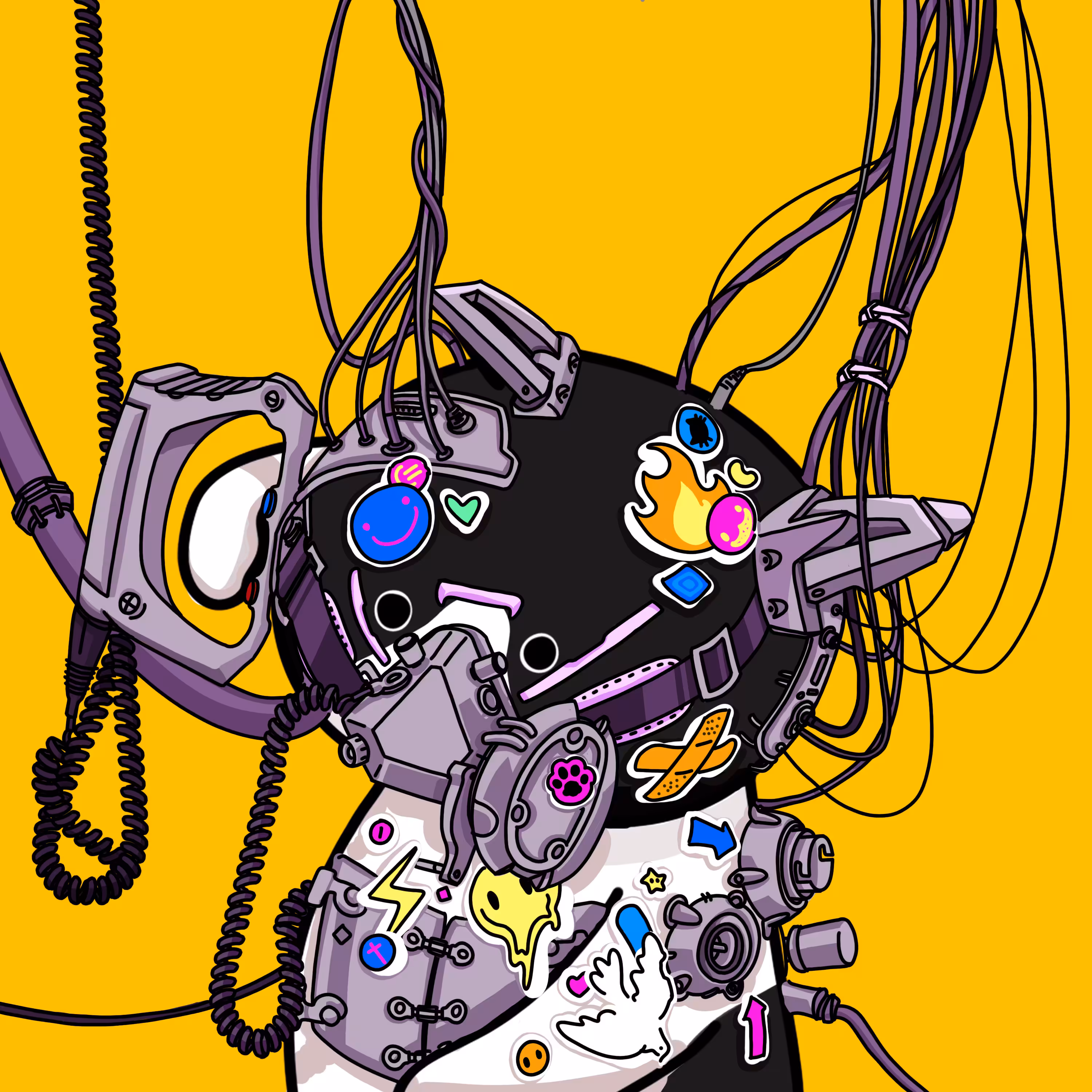 CYBERPUNK CAT NO.3 #25