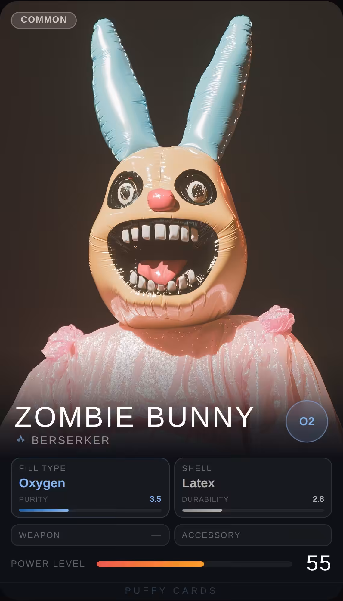 Puffy Cards: Zombie Bunny