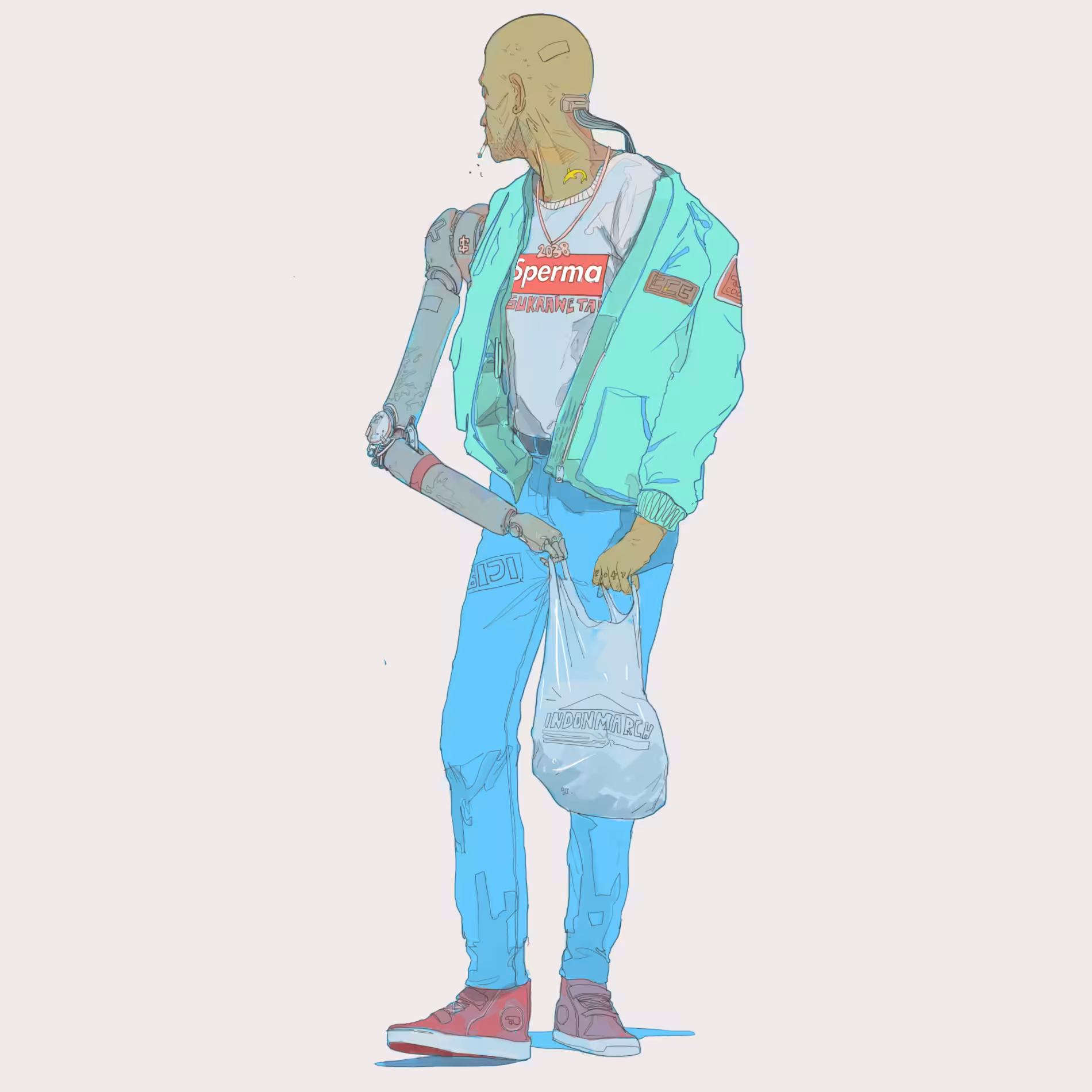 Bob with his grocery