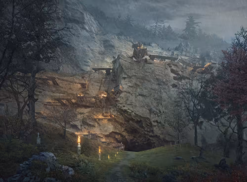 Beyond the Oaks Cave Entrance
