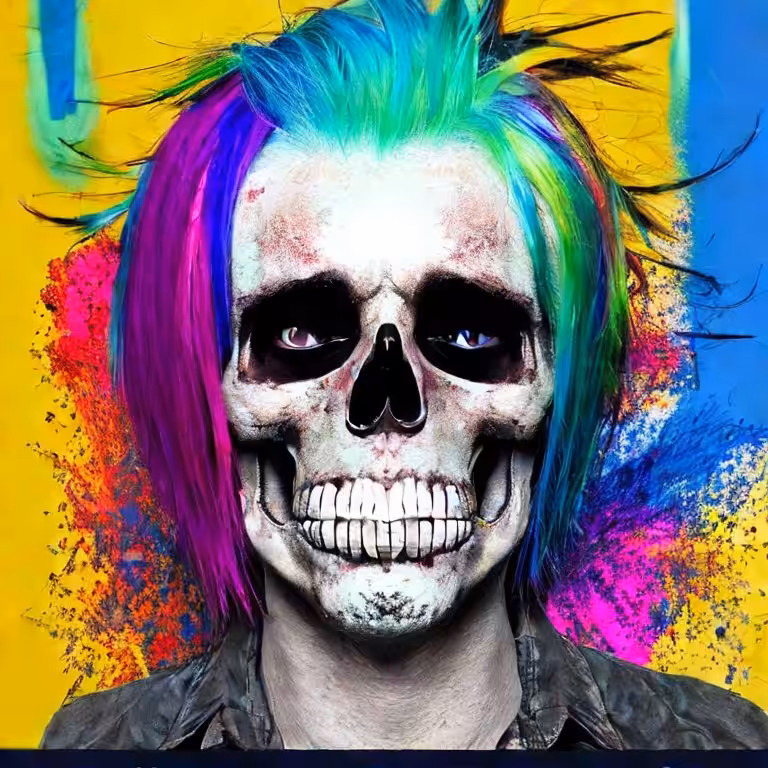 Cotton Candy Skull #199