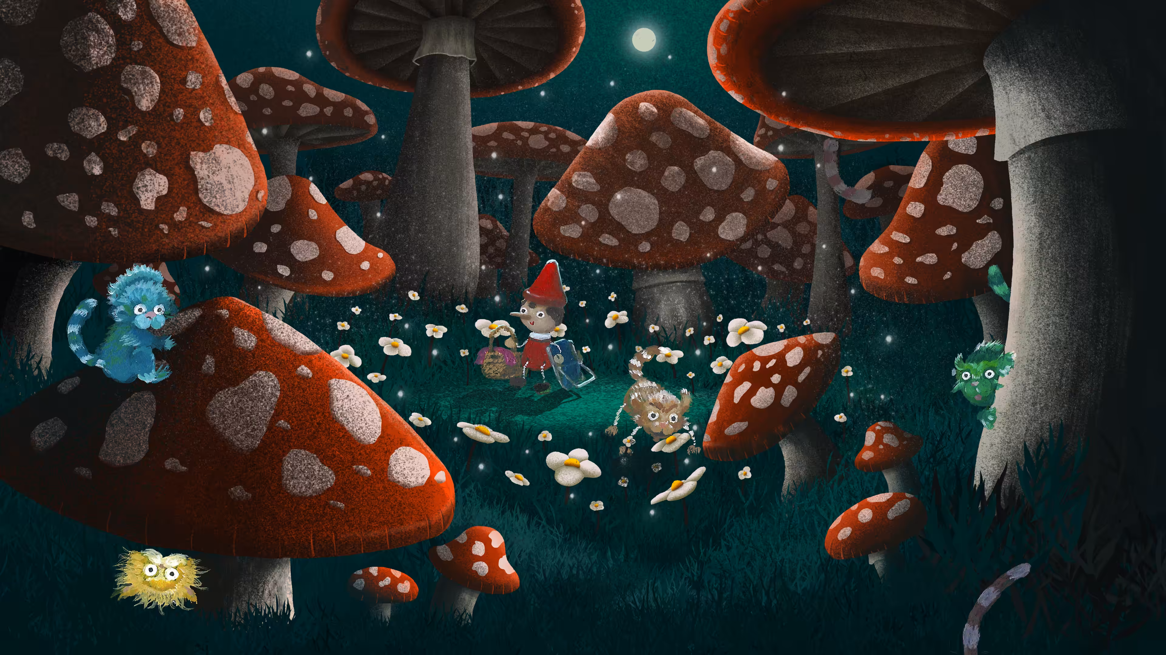 picnic with mushrooms