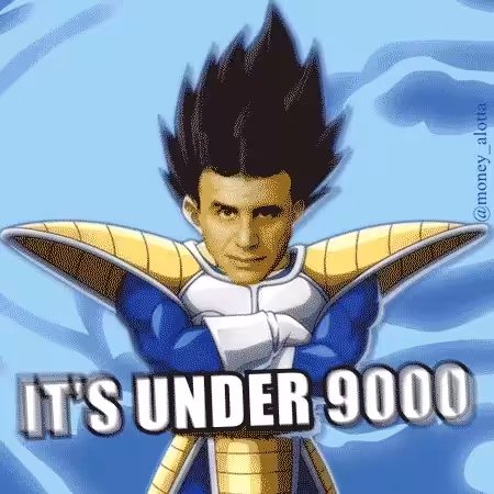 It's under 9000!!!