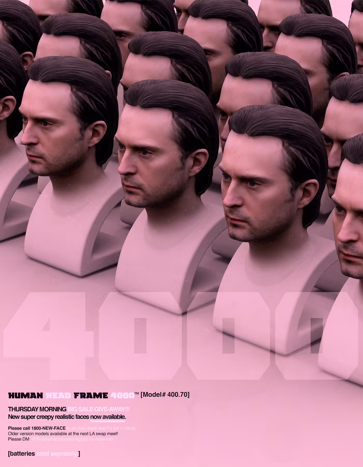 HUMAN HEAD FRAME SET 4000