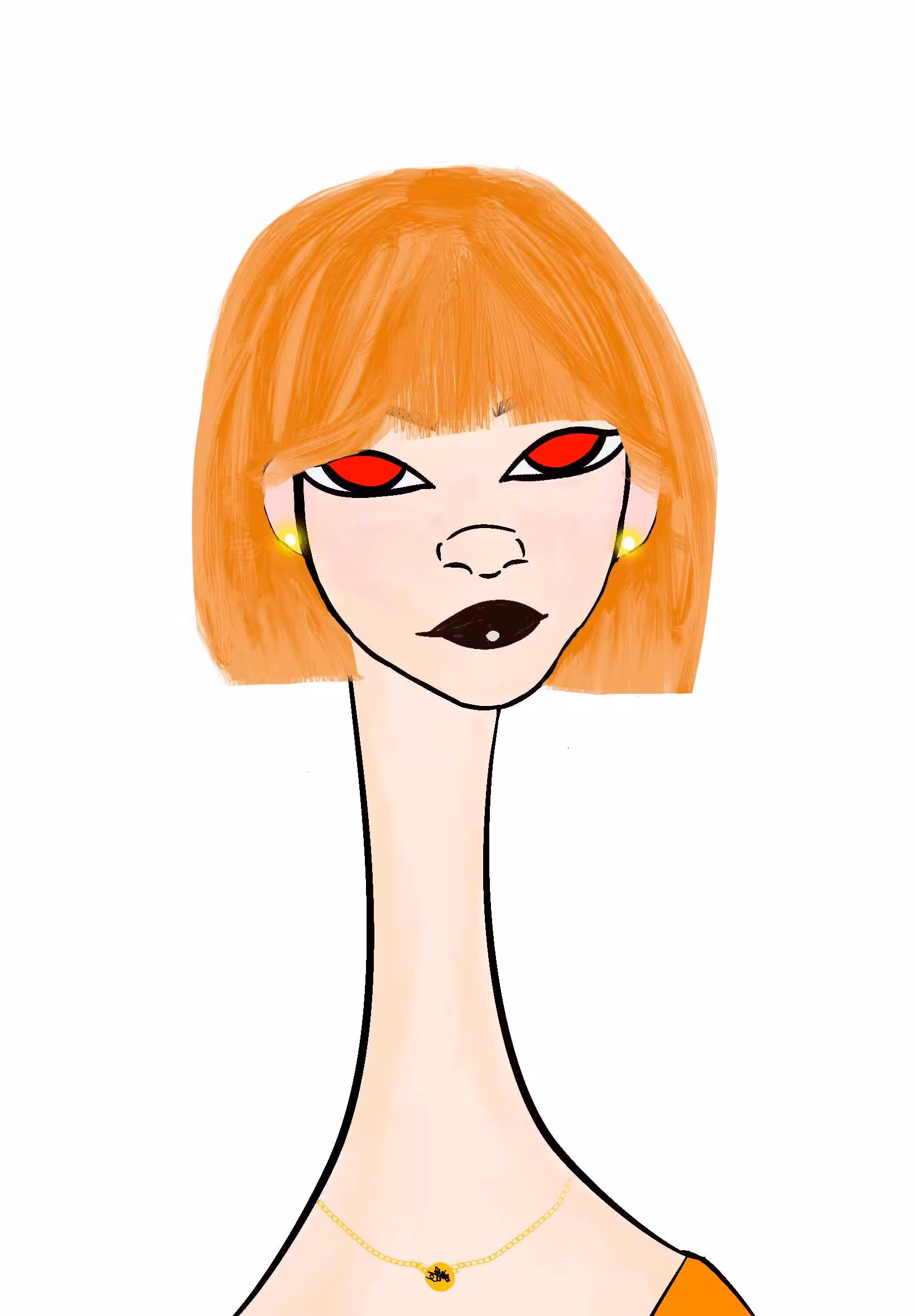 Long Neckie Ladies: Long Neckie Lady #2717