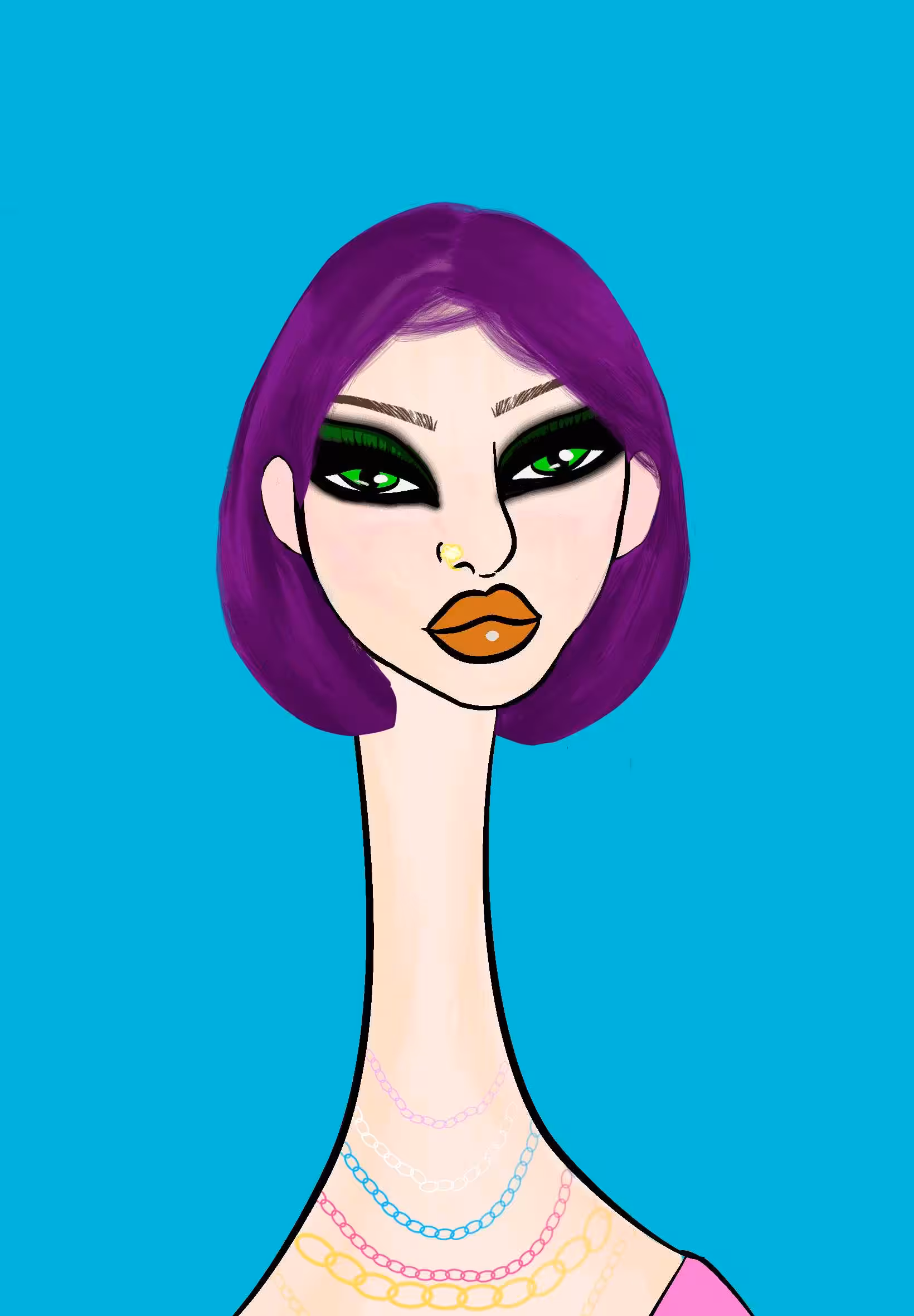 Long Neckie Lady #93