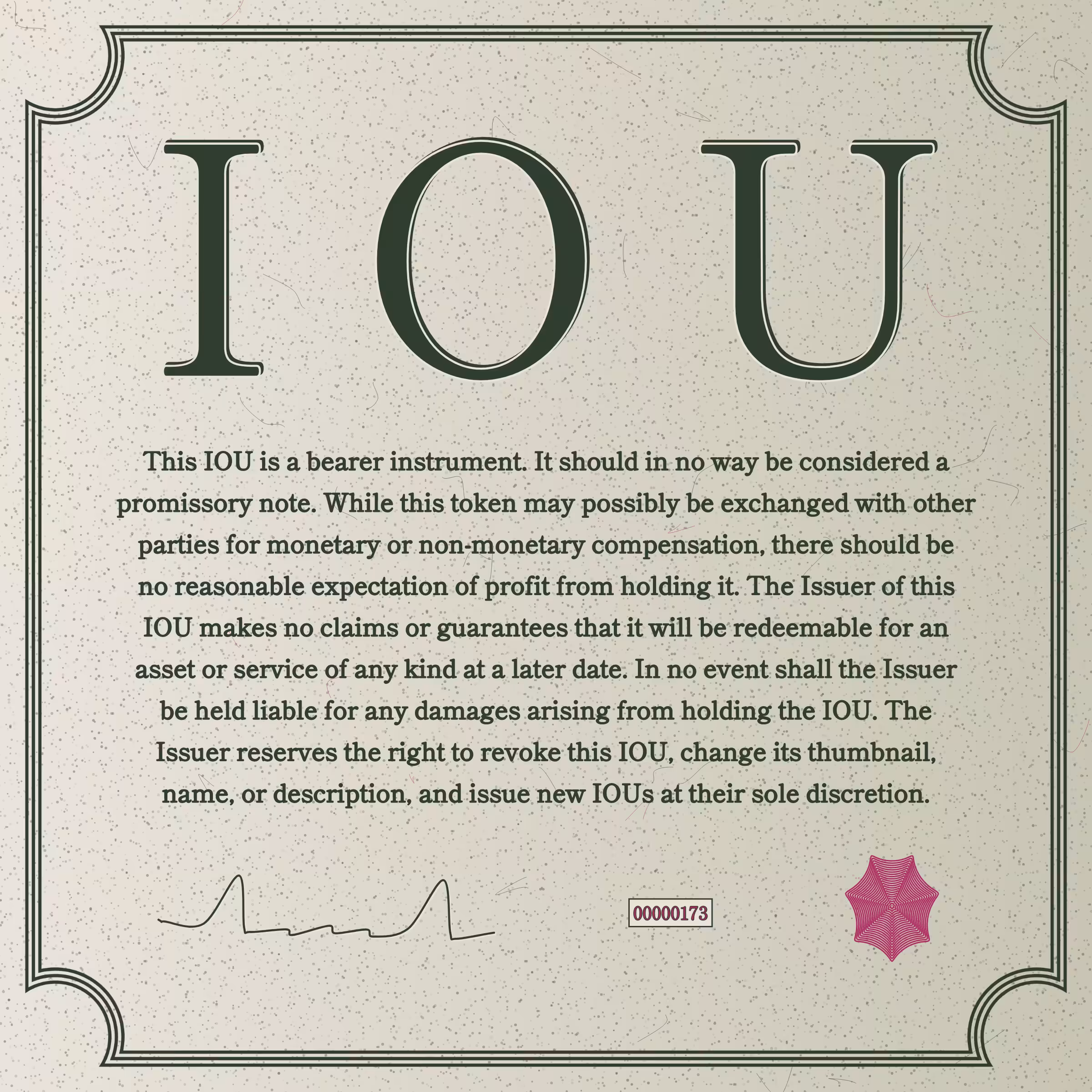IOU #173