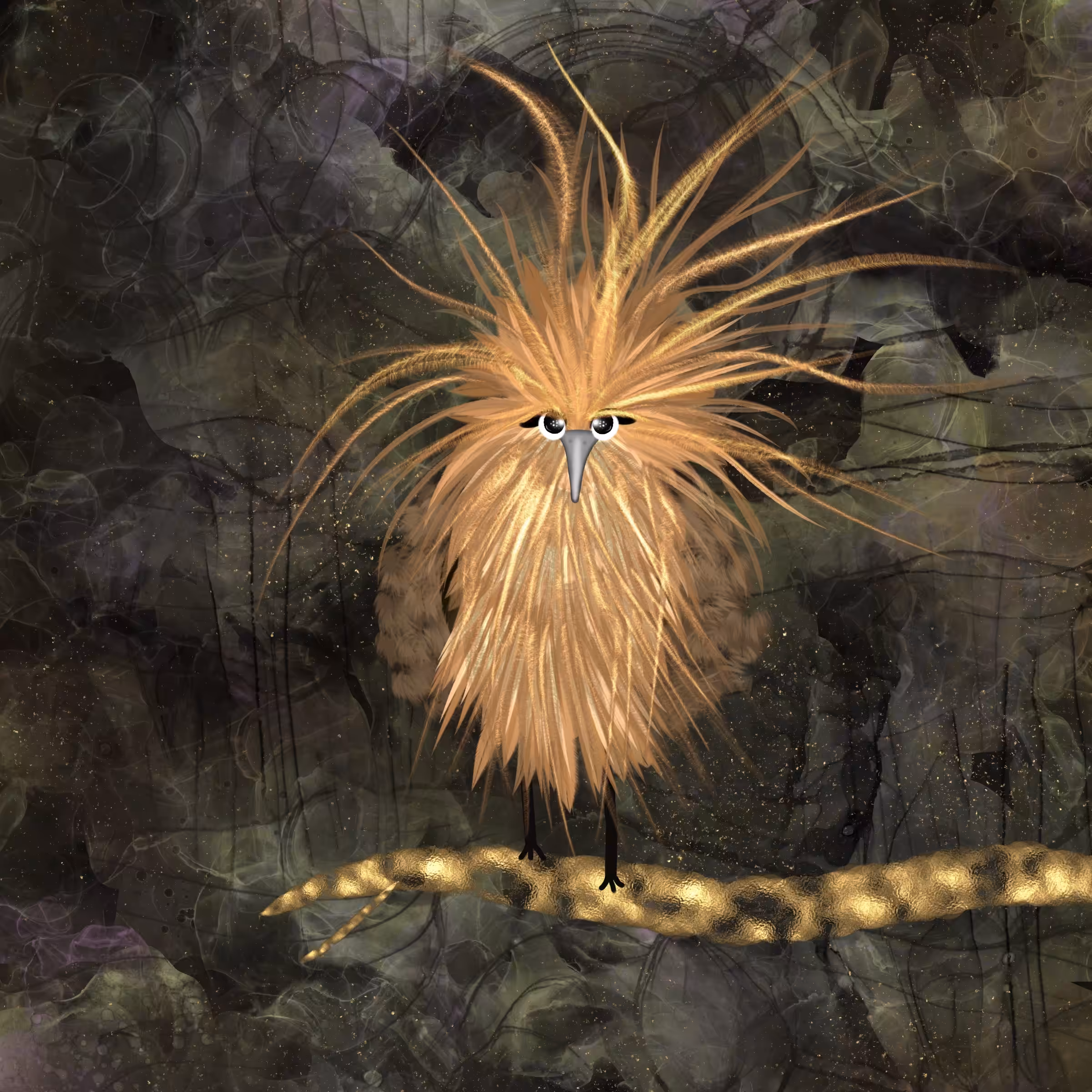 Reddish Egret Fluffing Bird