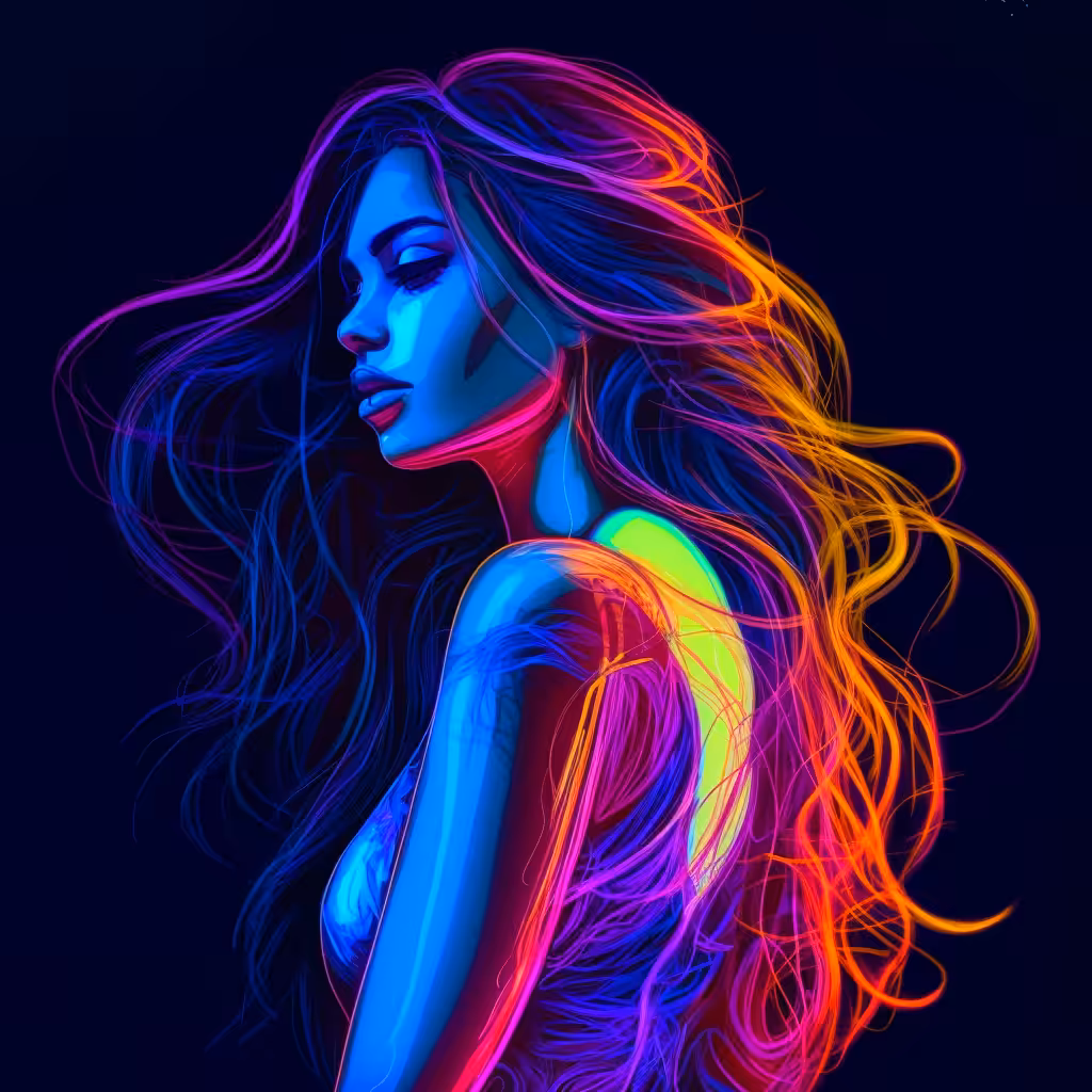Neon lady