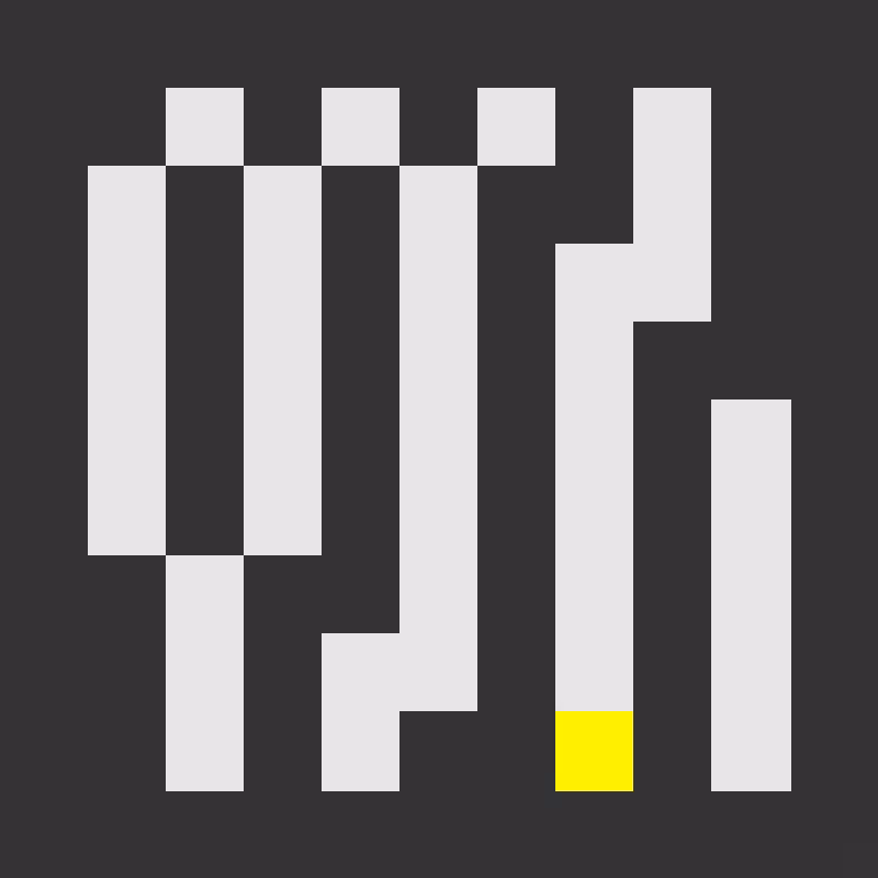 Verticals #9 - 9x9 Yellow