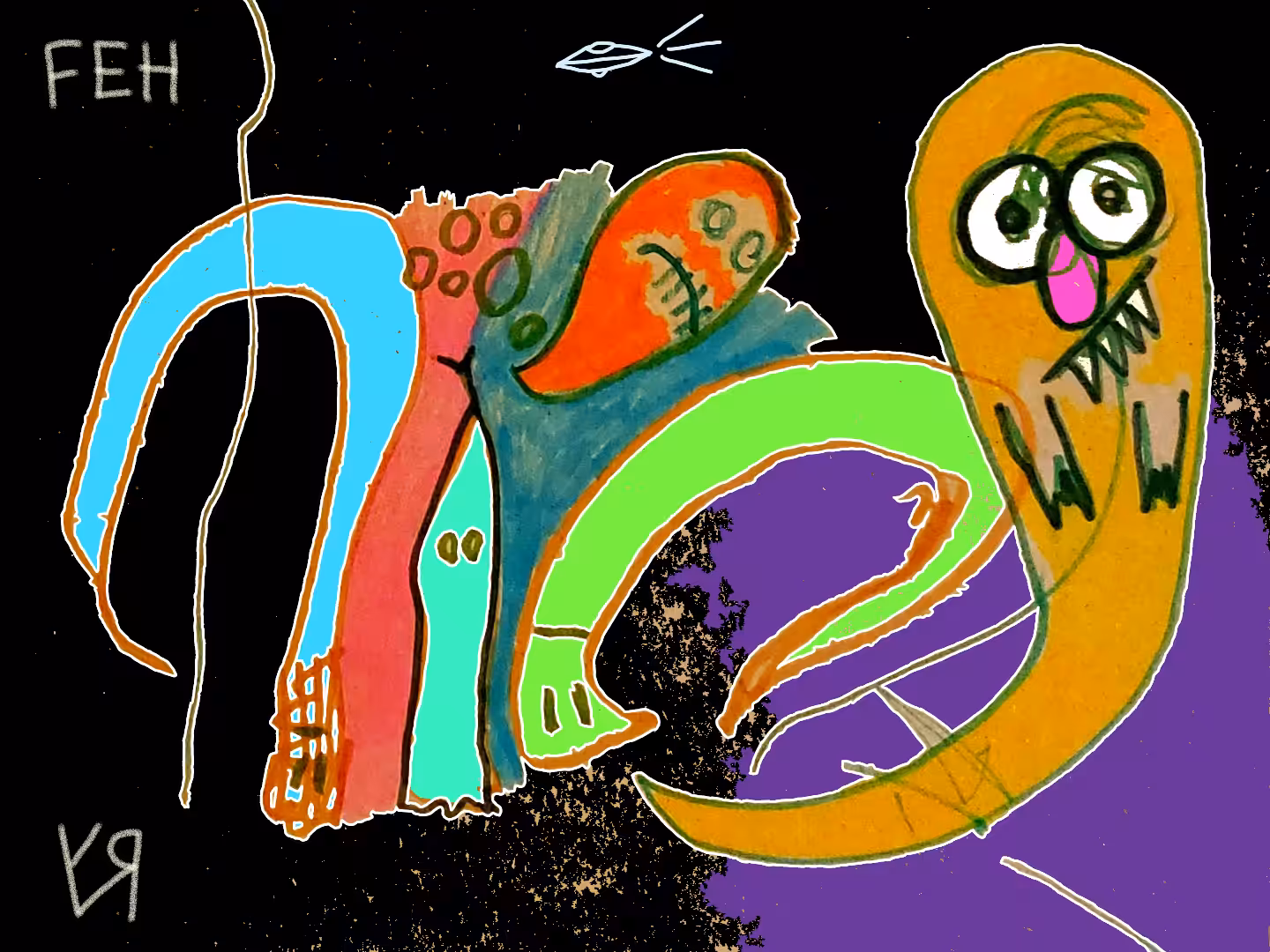 Post-Apocalypse ARTZ: "Serpents and Specters" by Richard F. Yates (Holy Fool) & Felicity Echo Hanson (Toddler Terror)
