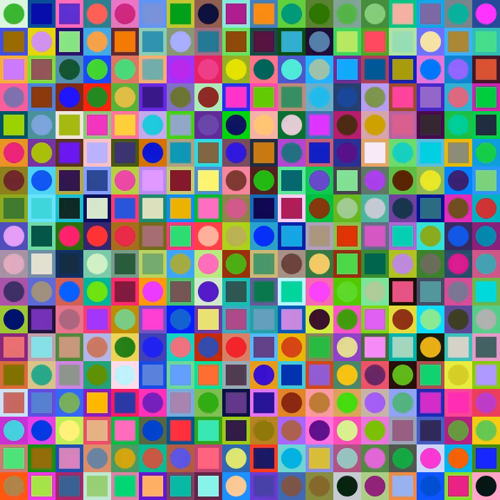 Square Dot Composition #67