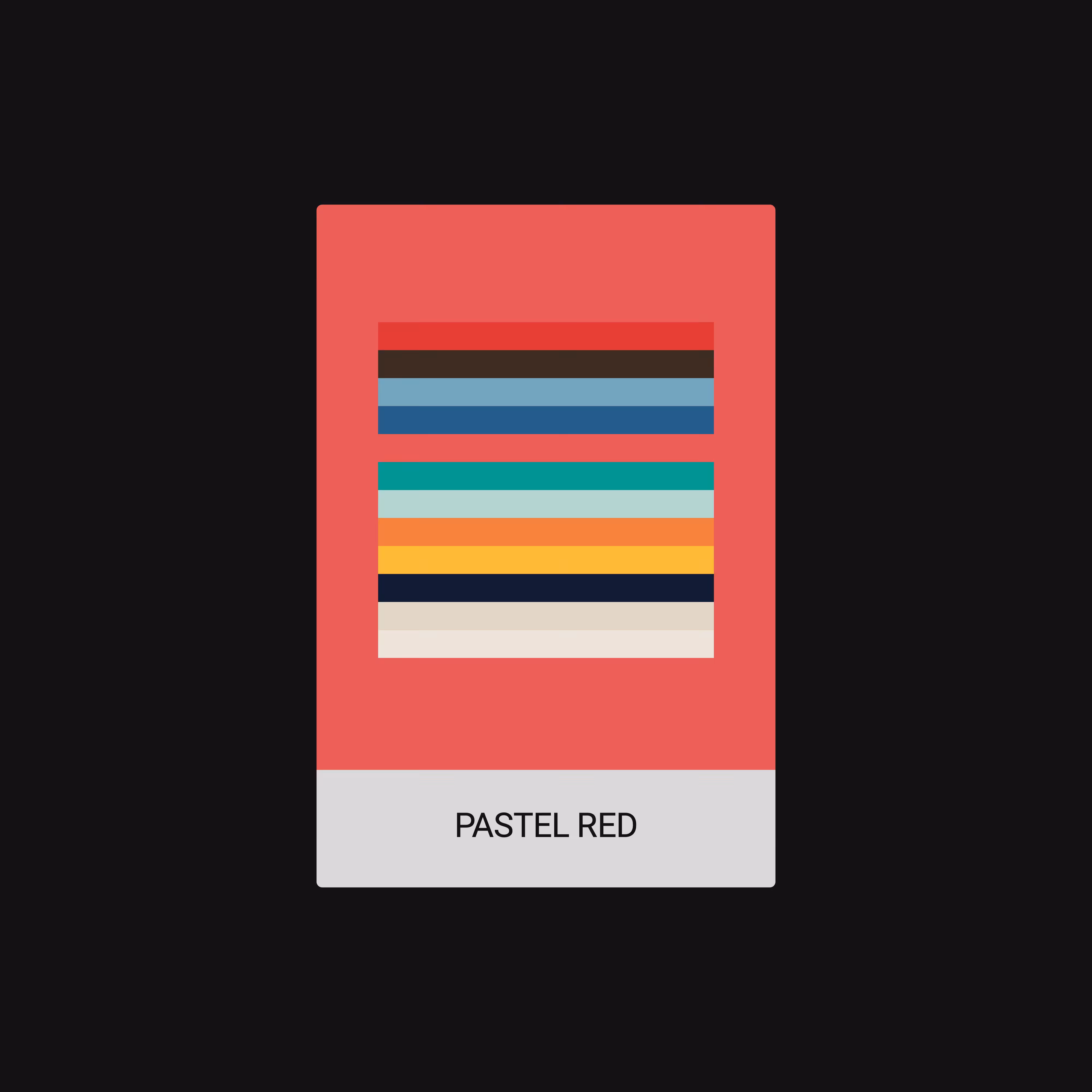 PASTEL RED (COLOR) [ART CARDZ]