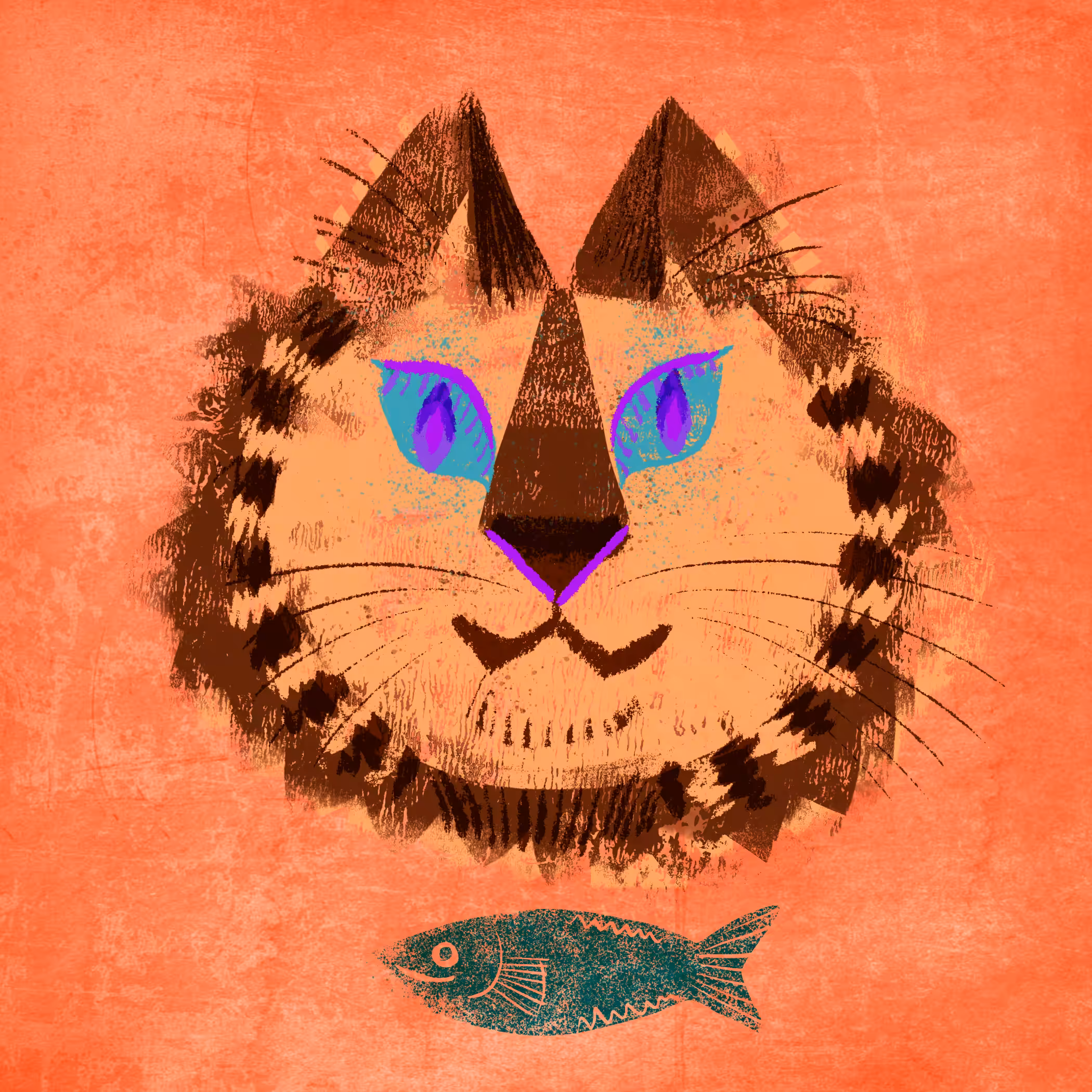 Orange tabby cat #044