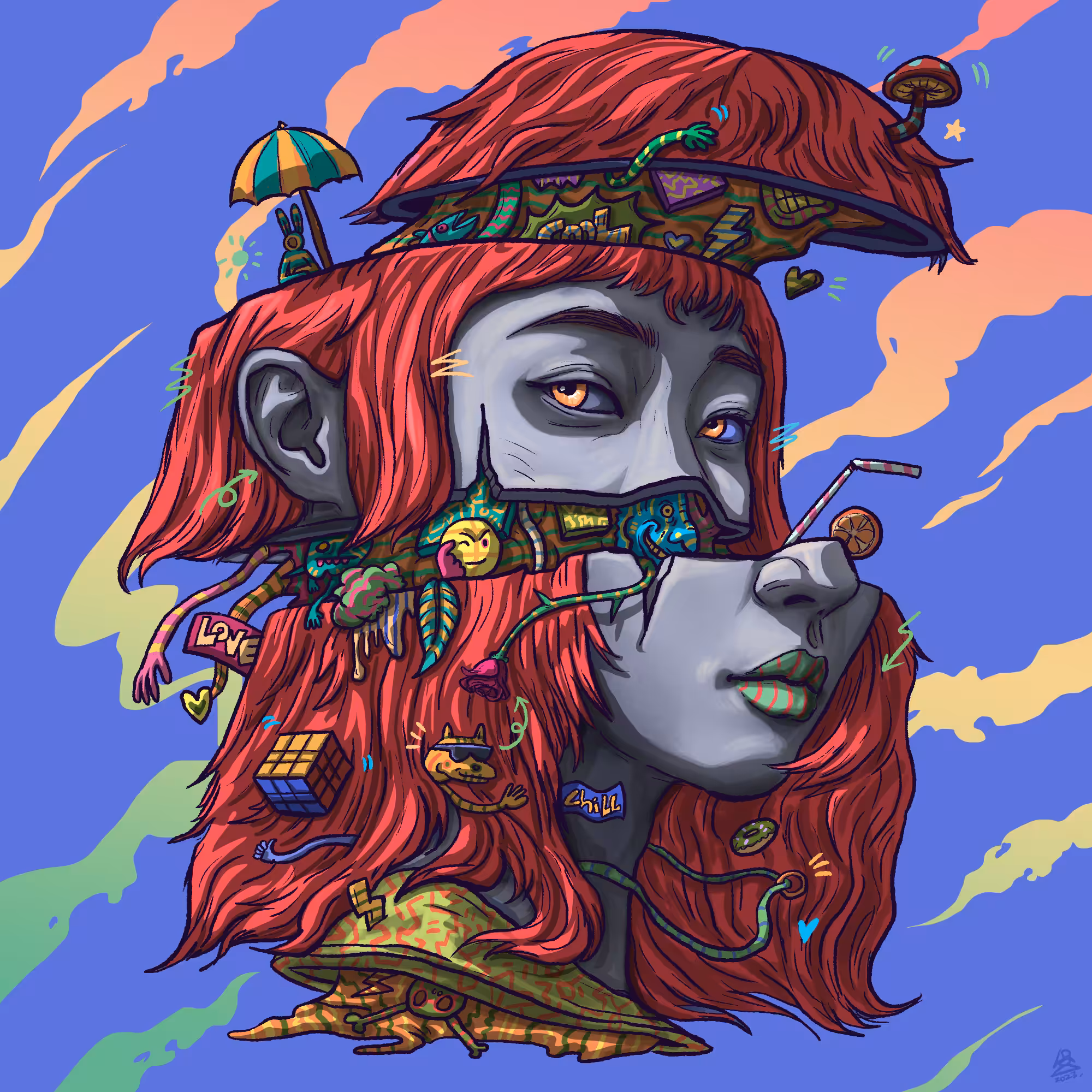 FEELING INSIDE.03 (Digital sketch version.) 
