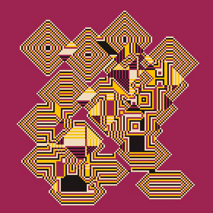 Superimposed Octagonal Pyramids #48