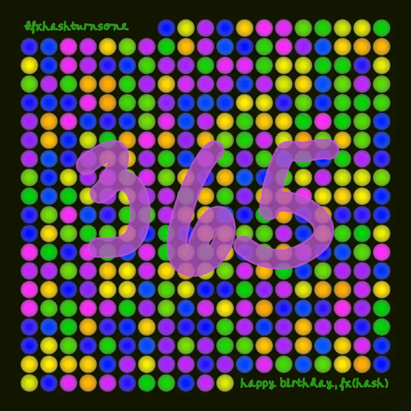 Happy Birthday, fx(hash) #6