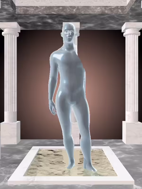 HeavenComputer: The Excited Shimmery Blue Man #936