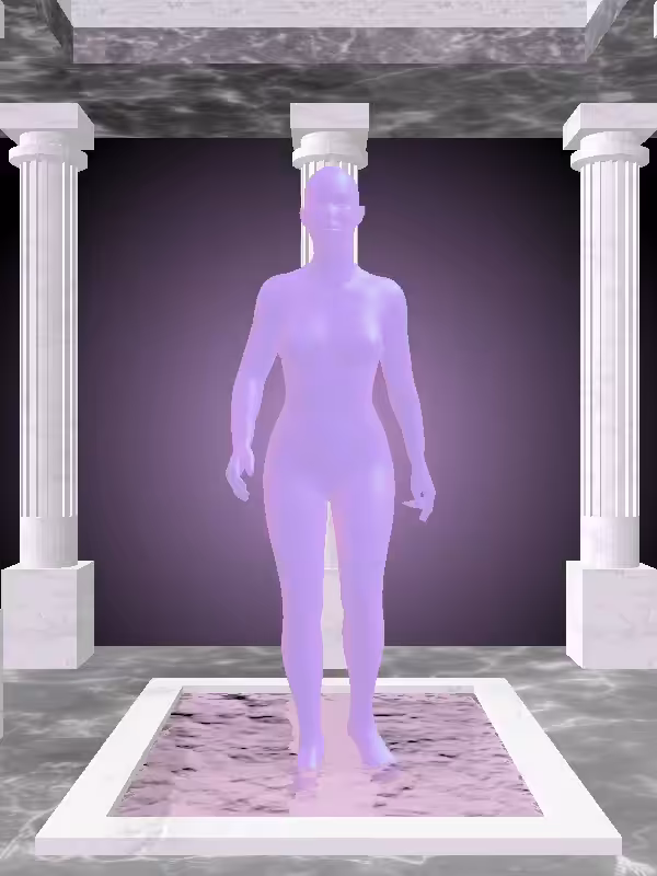 HeavenComputer: The Receding Bright Purple Woman #3153