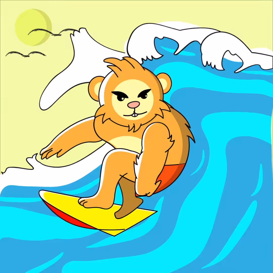 Surfing Hamster