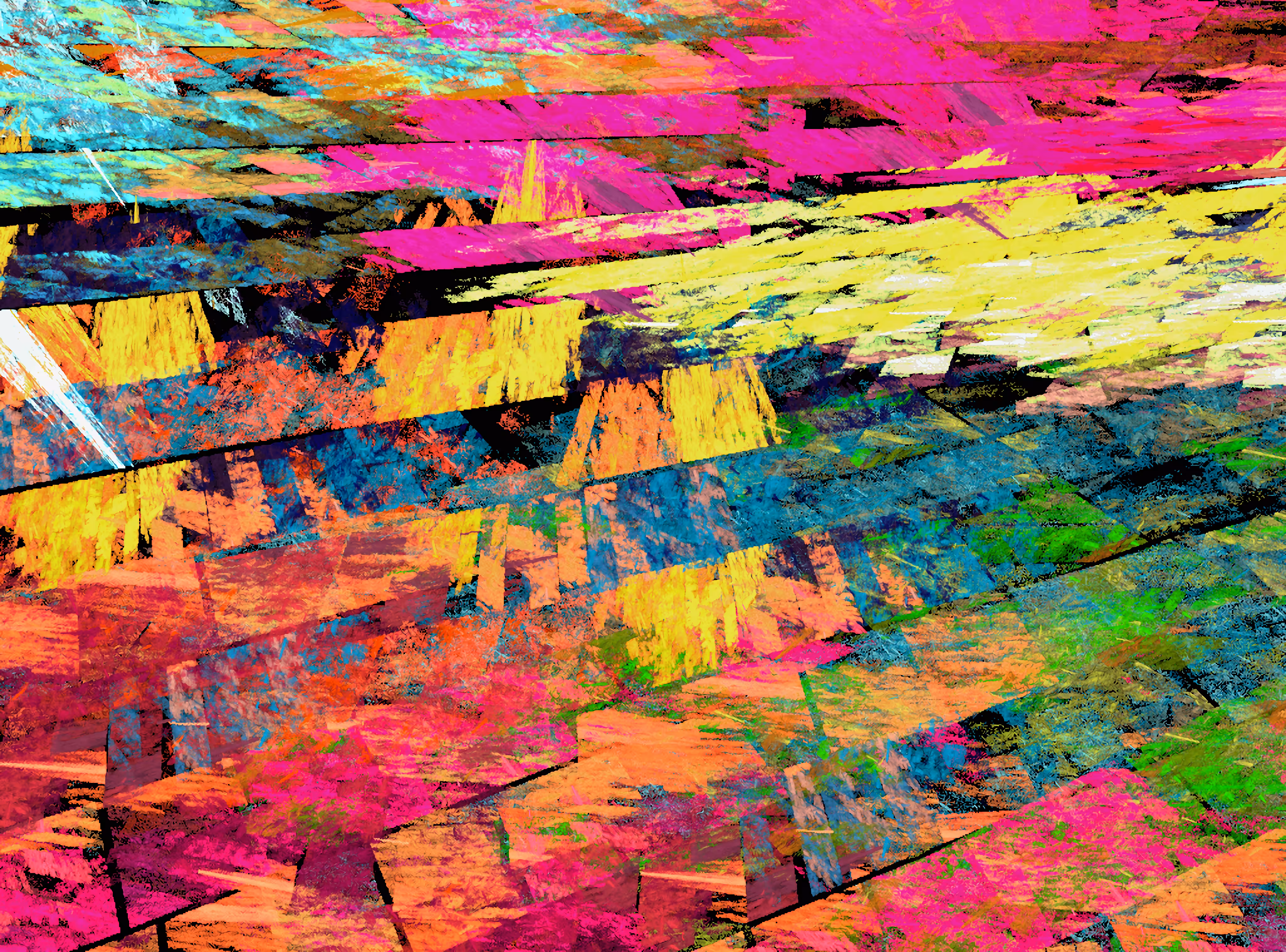 Raw Fractal Series - #120 - Fruit Stripe Gum