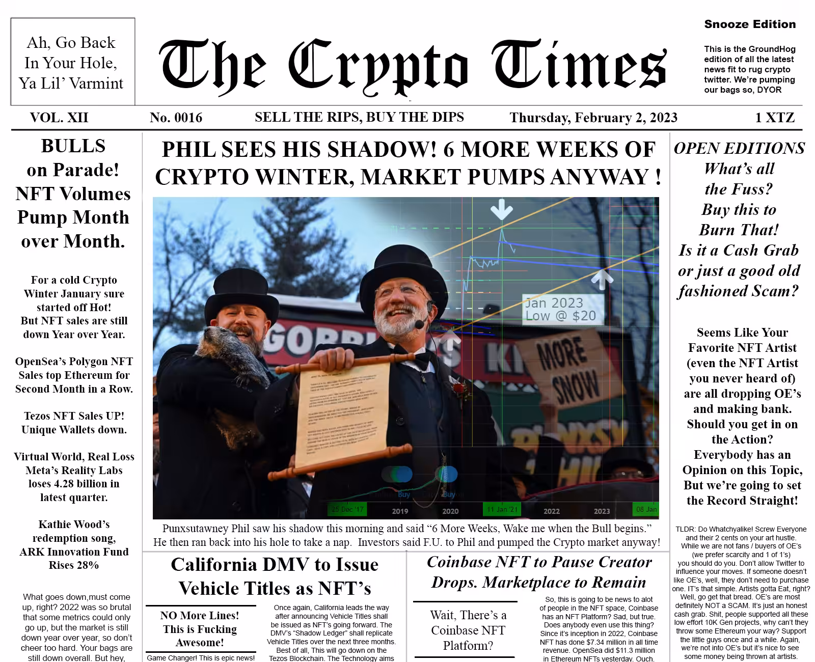 The Crypto Times 0016 - Groundhog Day