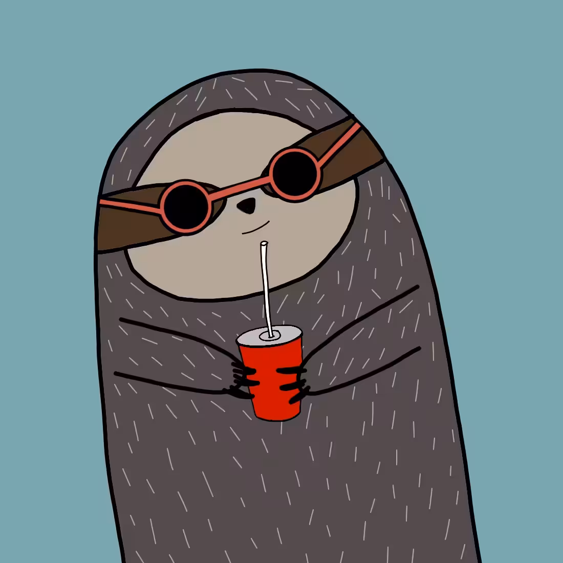 Finger Sloths: Summer Sloth