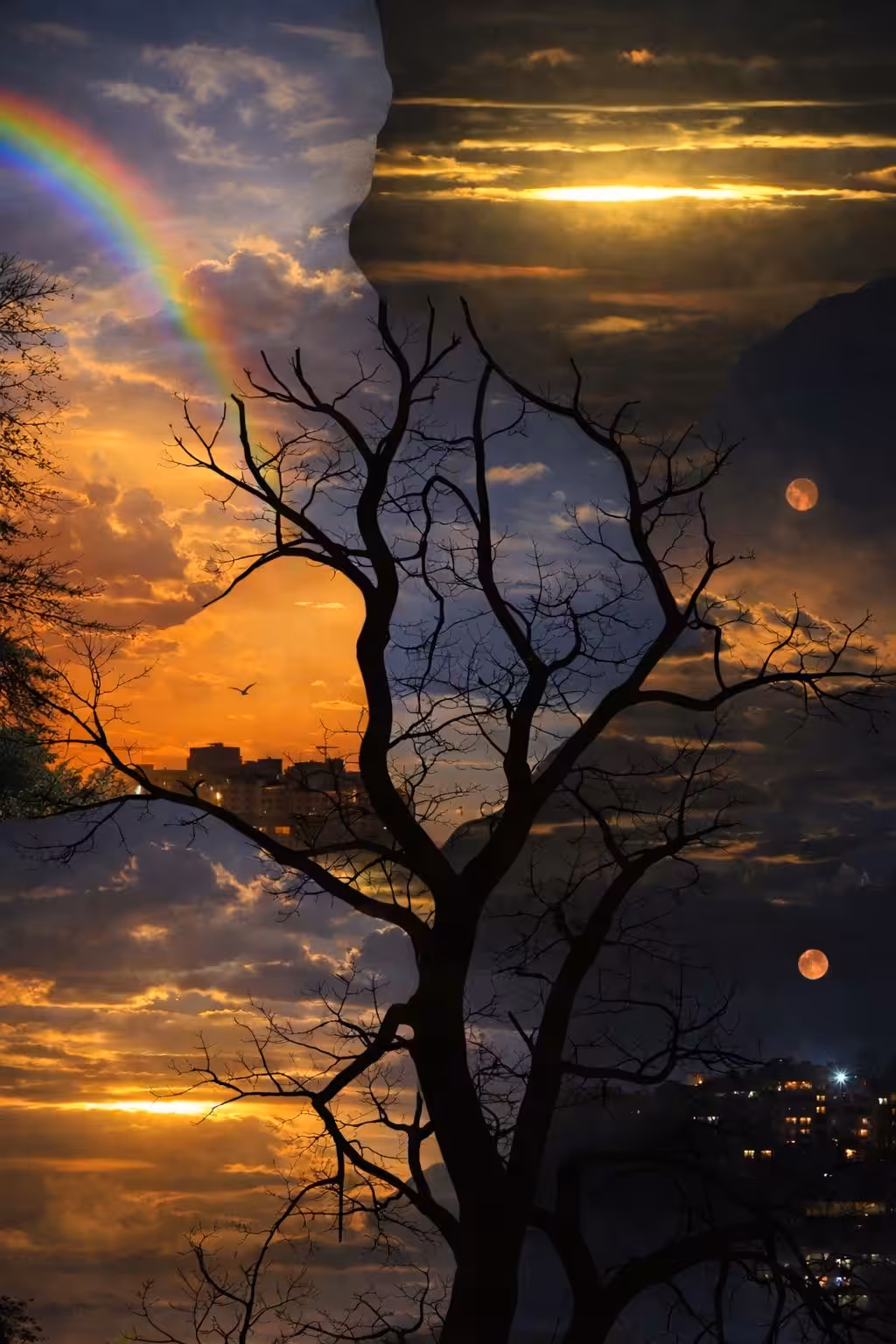 The Fragmented Time of the Sky