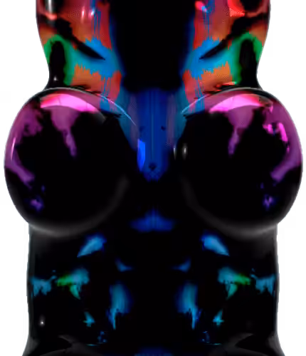 Blended Trip Gummy Bear #011 (Rorschach #008 + Rainbow #013)