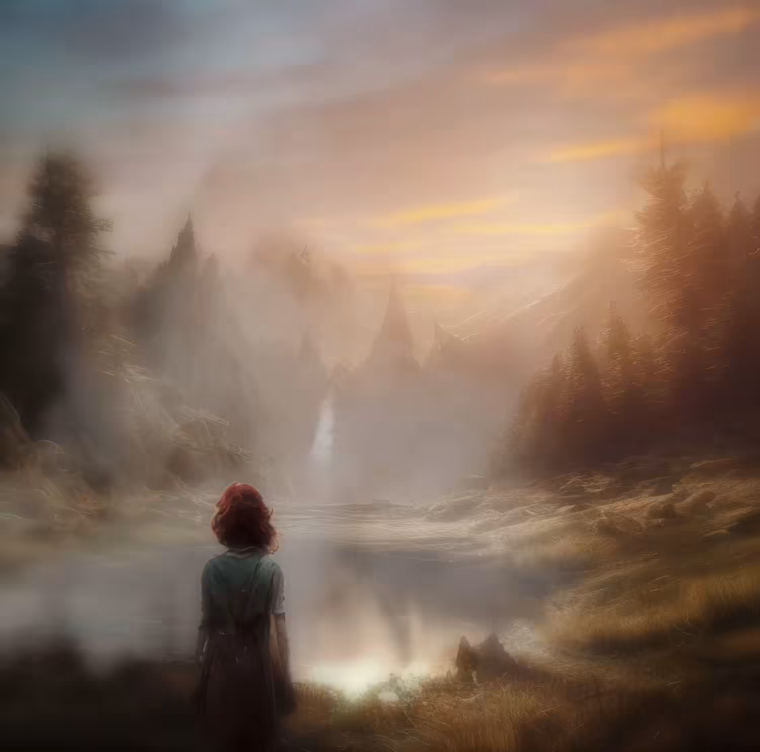 The misty mountains