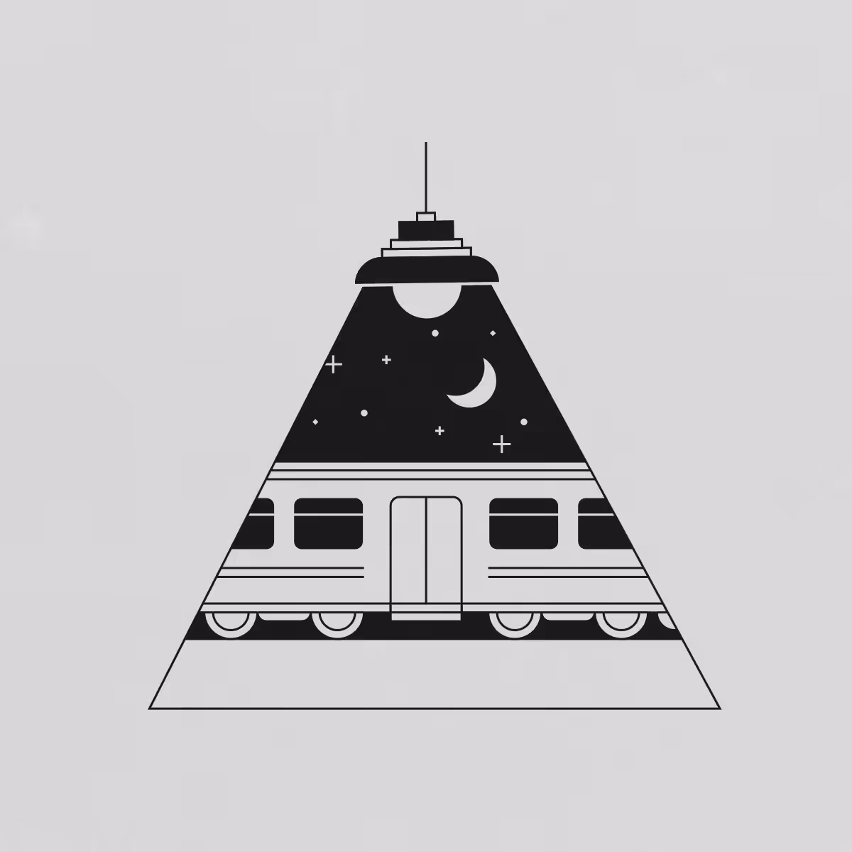 Train I ride, sixteen coaches long