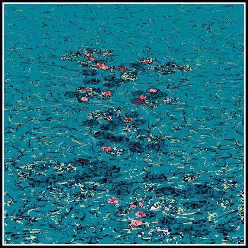 Polluted water lilies #75