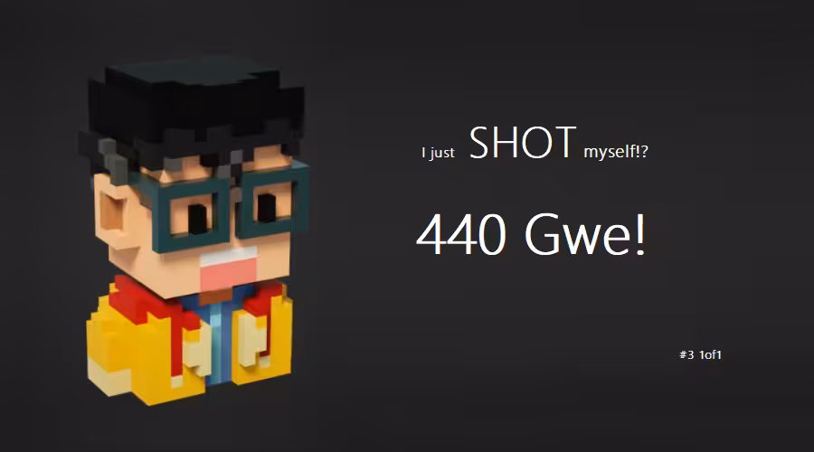I just SHOT myself!