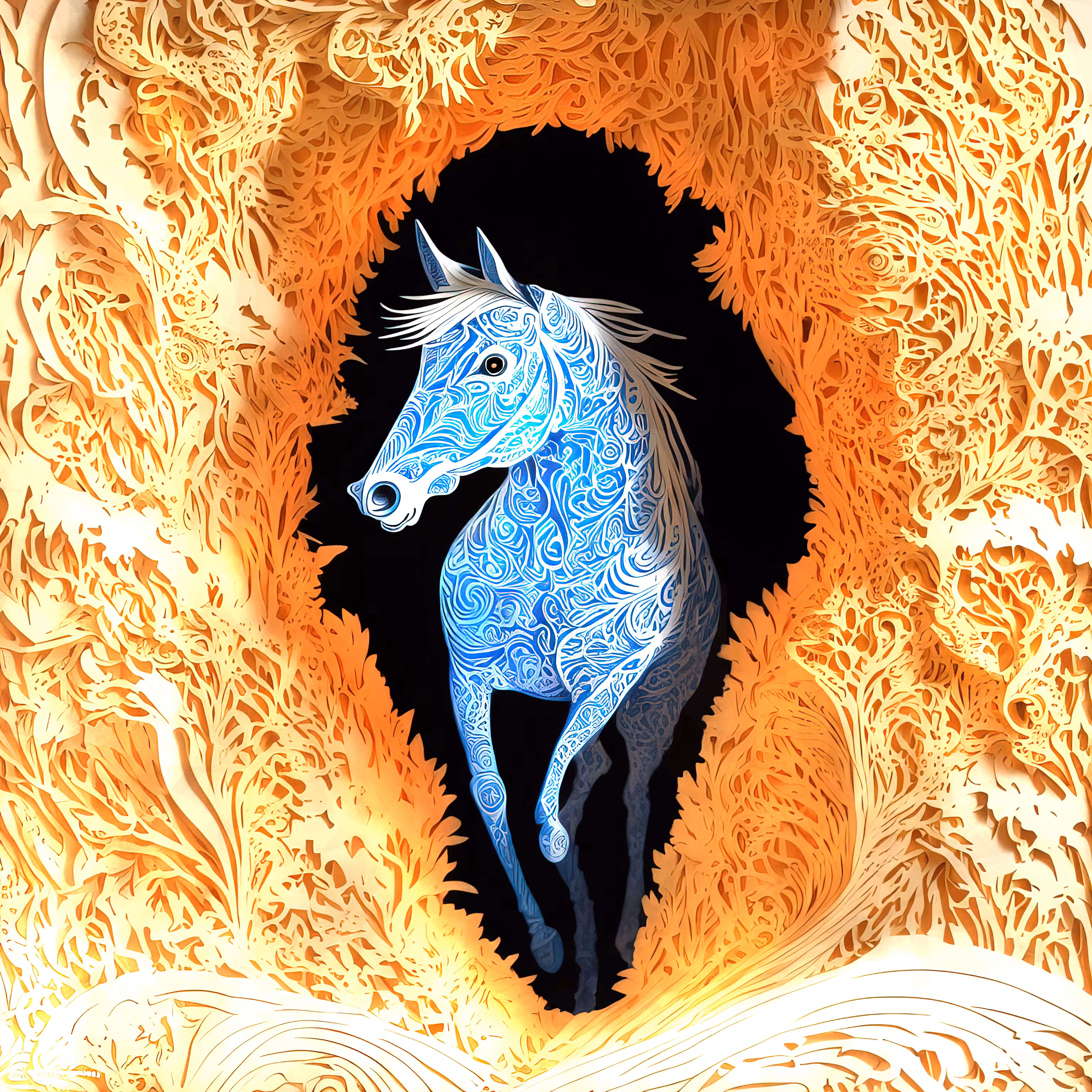 Blue Horse