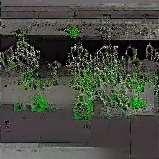 Milo Poelman - Artifacts3 - pointcloud of a plant