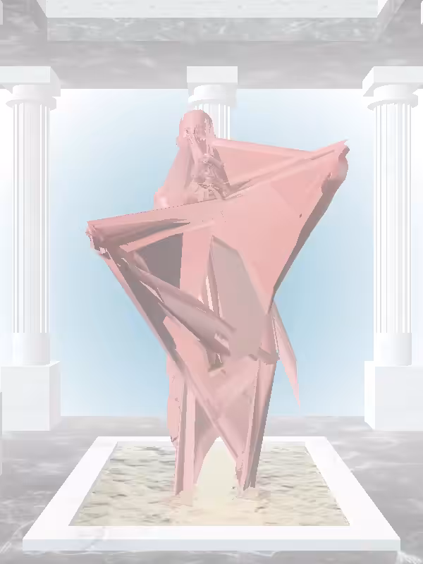 HeavenComputer: The Cheering Sealwax Red Woman #6137