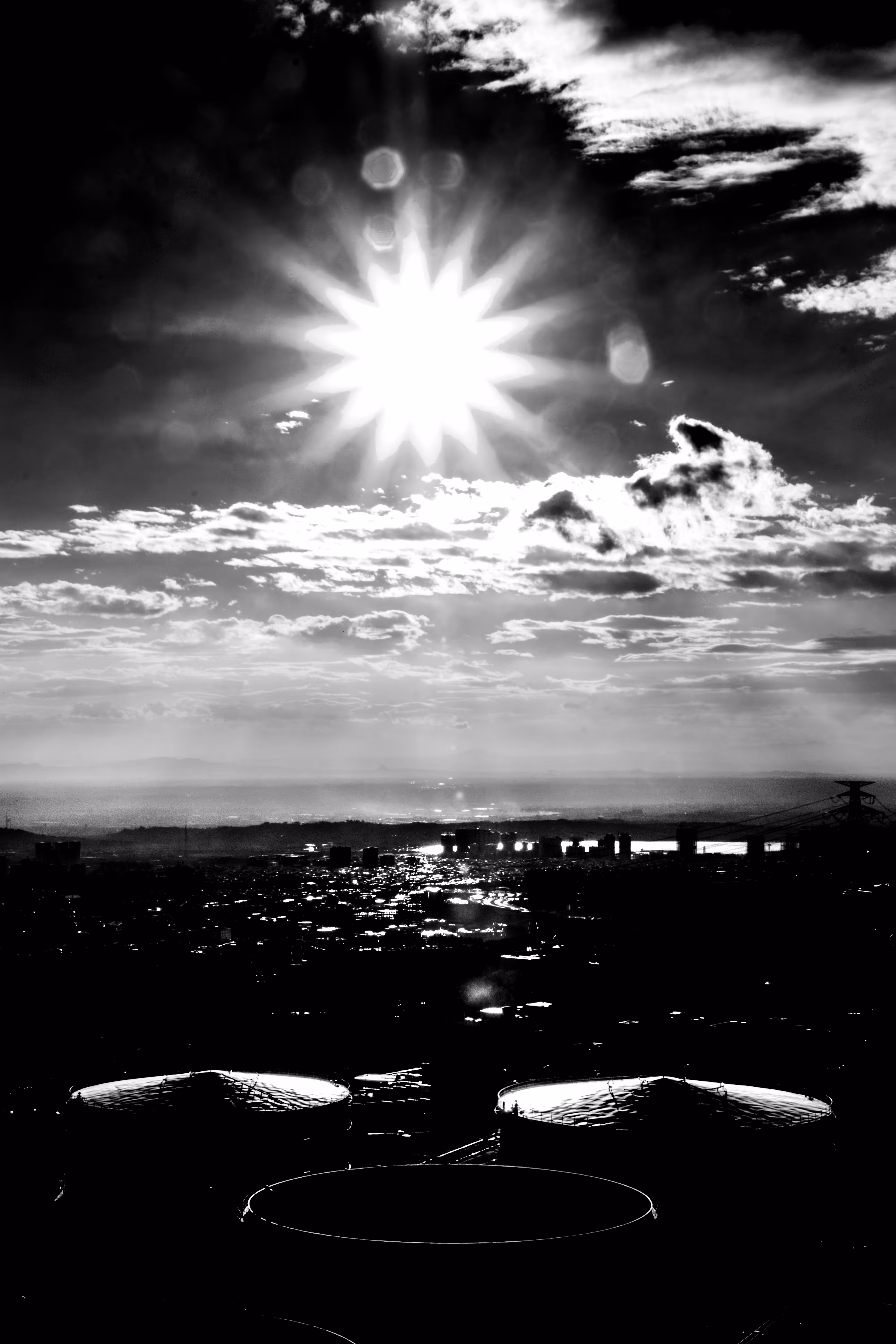 under the city sky