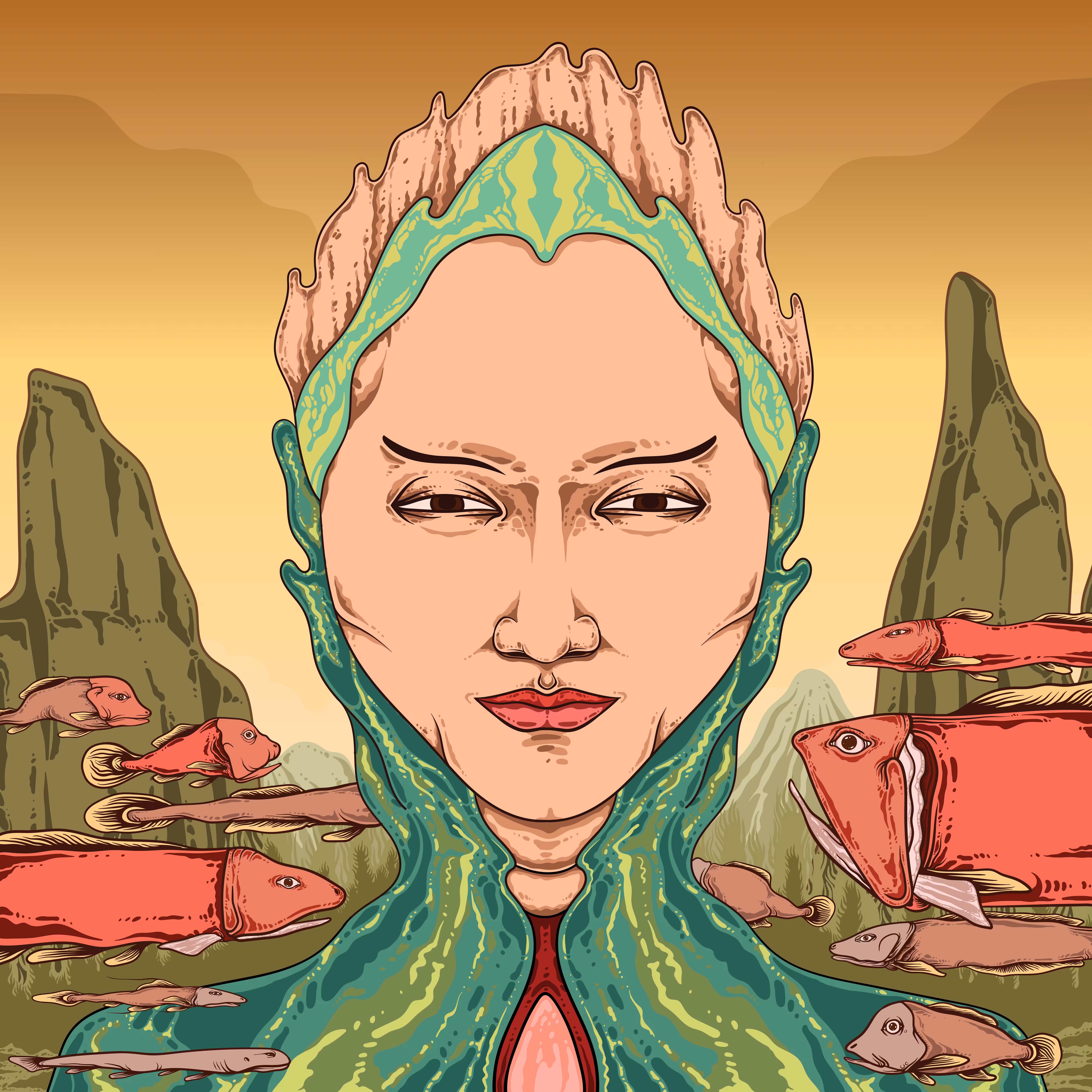 The Joko with fish and mooi indie