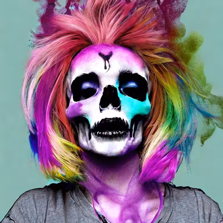 Cotton Candy Skull #75