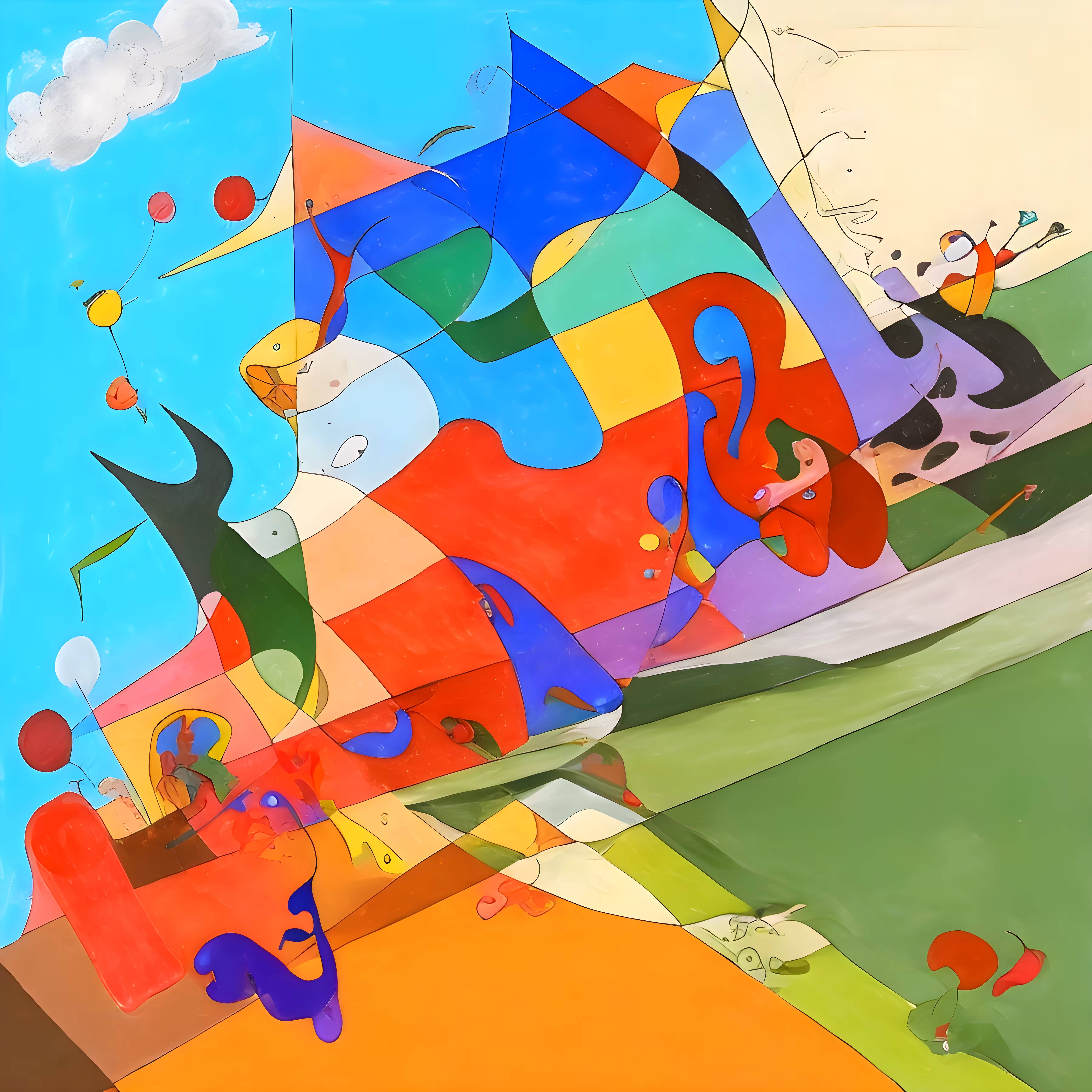 A dance between the organic and the algorithmic: Celebration of the shit show
